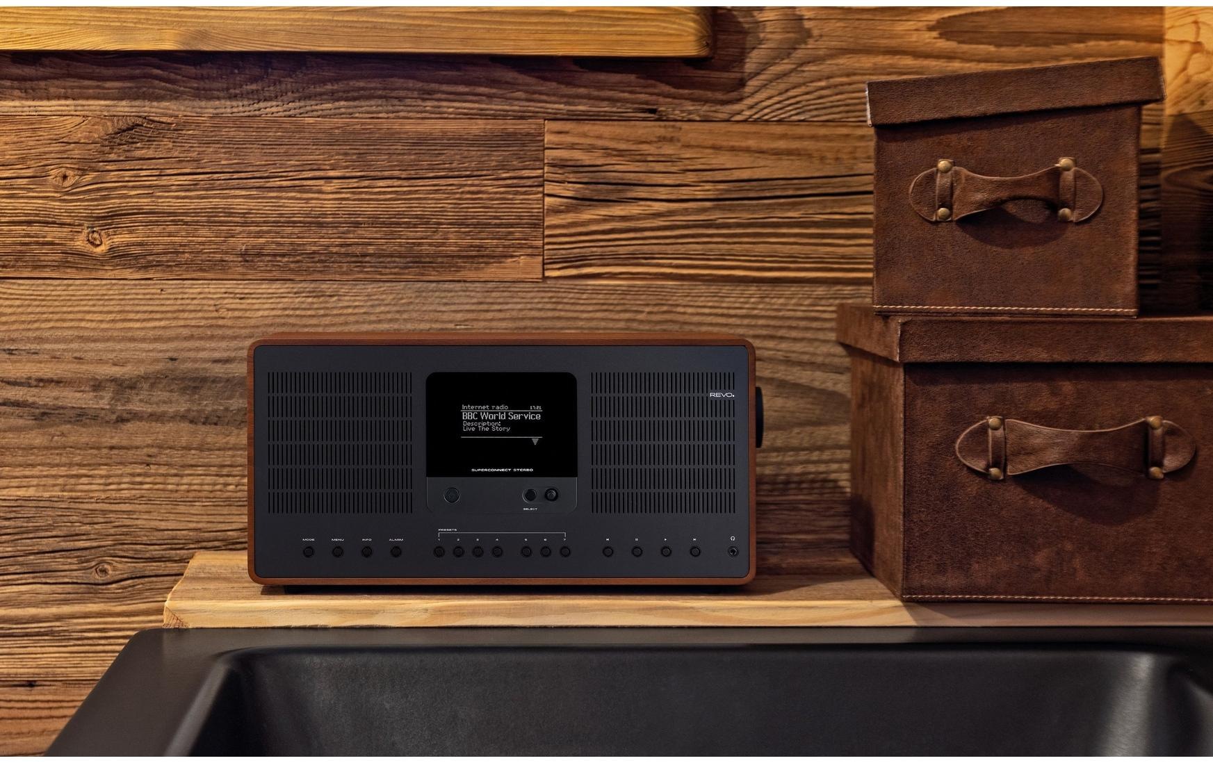 Revo Digitalradio (DAB+) »Superconnect Stereo Schwarz«, (Digitalradio (DAB+)-FM-Tuner-Internetradio)