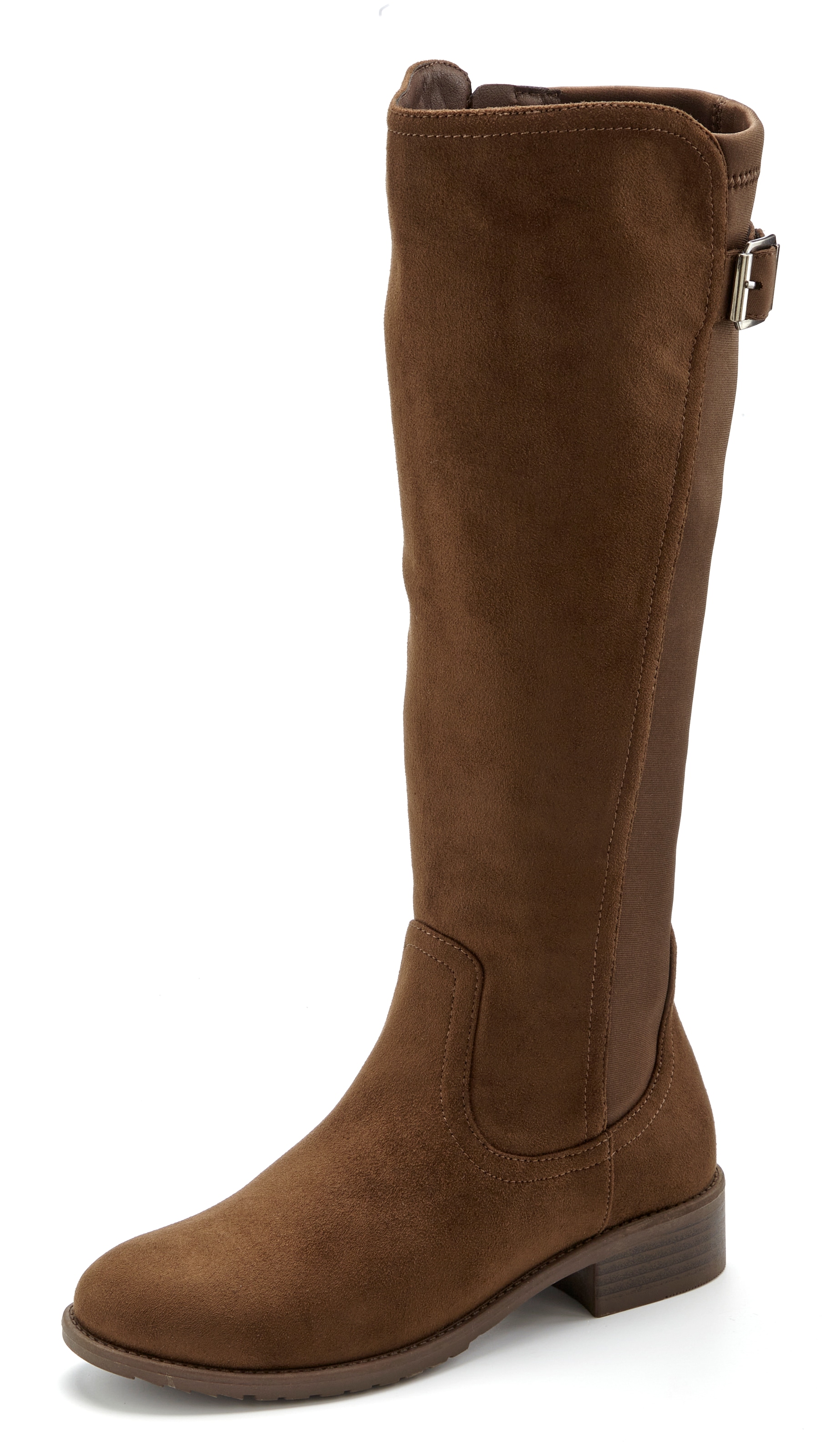 LASCANA Stiefel »Boots, Langschaftstiefel, Stiefelette,«  mit Langschaft und Zierschnalle