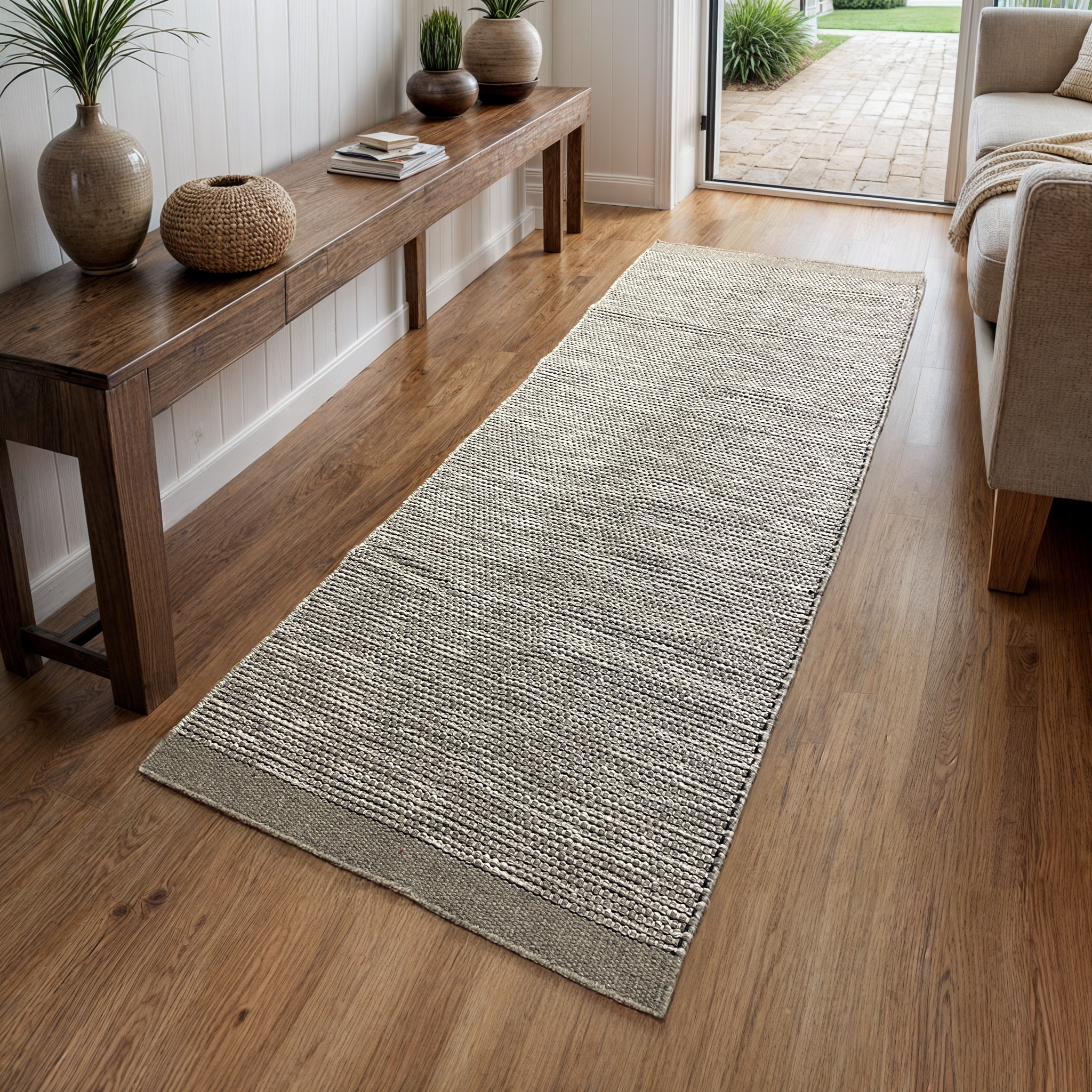 Image of Myflair Möbel & Accessoires Wollteppich "Anisa" rechteckig 10 mm Höhe Wendeteppich, meliert, reine Wolle, handgewebt, Wohnzimmer