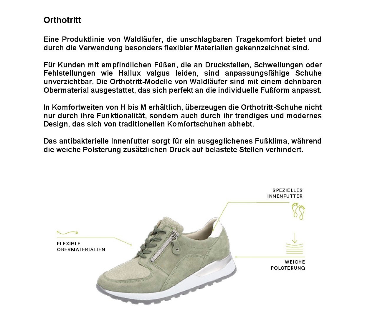 Waldläufer Klettschuh »HENNI-Soft«, Slipper, Komfortschuh, Bequemschuh mit Orthotritt, Weite H