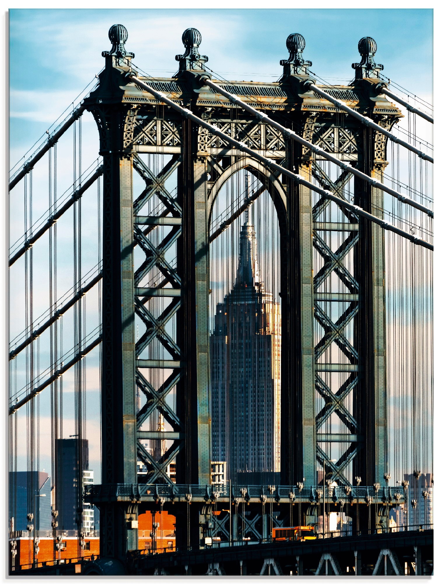 Image of Artland Glasbild »New York Manhattan Bridge«, Brücken, (1 St.) bei Ackermann Versand Schweiz