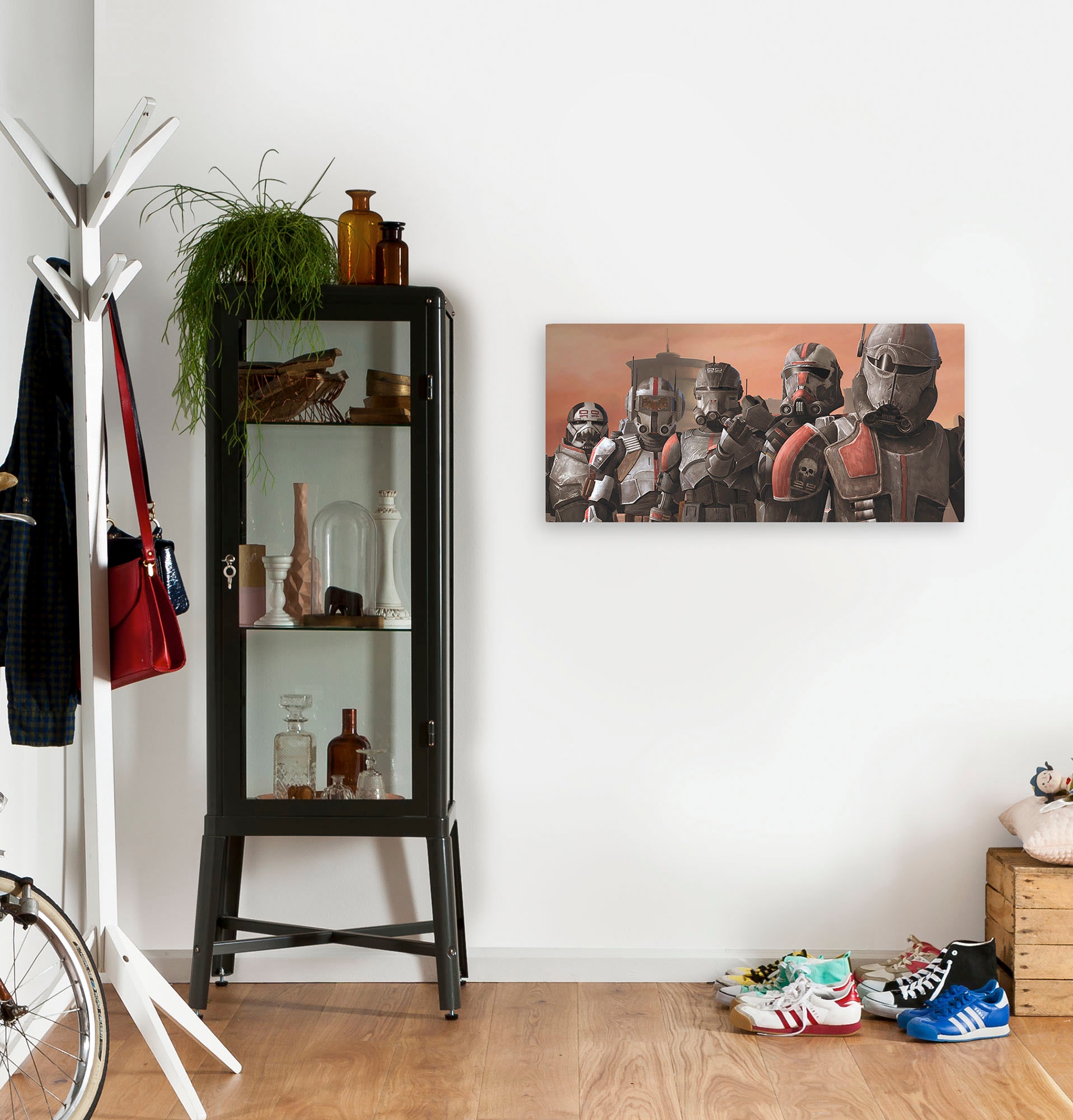 Komar Leinwandbild »Star Wars Bad Batch Squad - Grösse 90 x 40 cm«, Disney, (1 St., 90 x 40 cm (Breite x Höhe), Keilrahmenbild mit Echtholzrahmen, Kinderzimmer