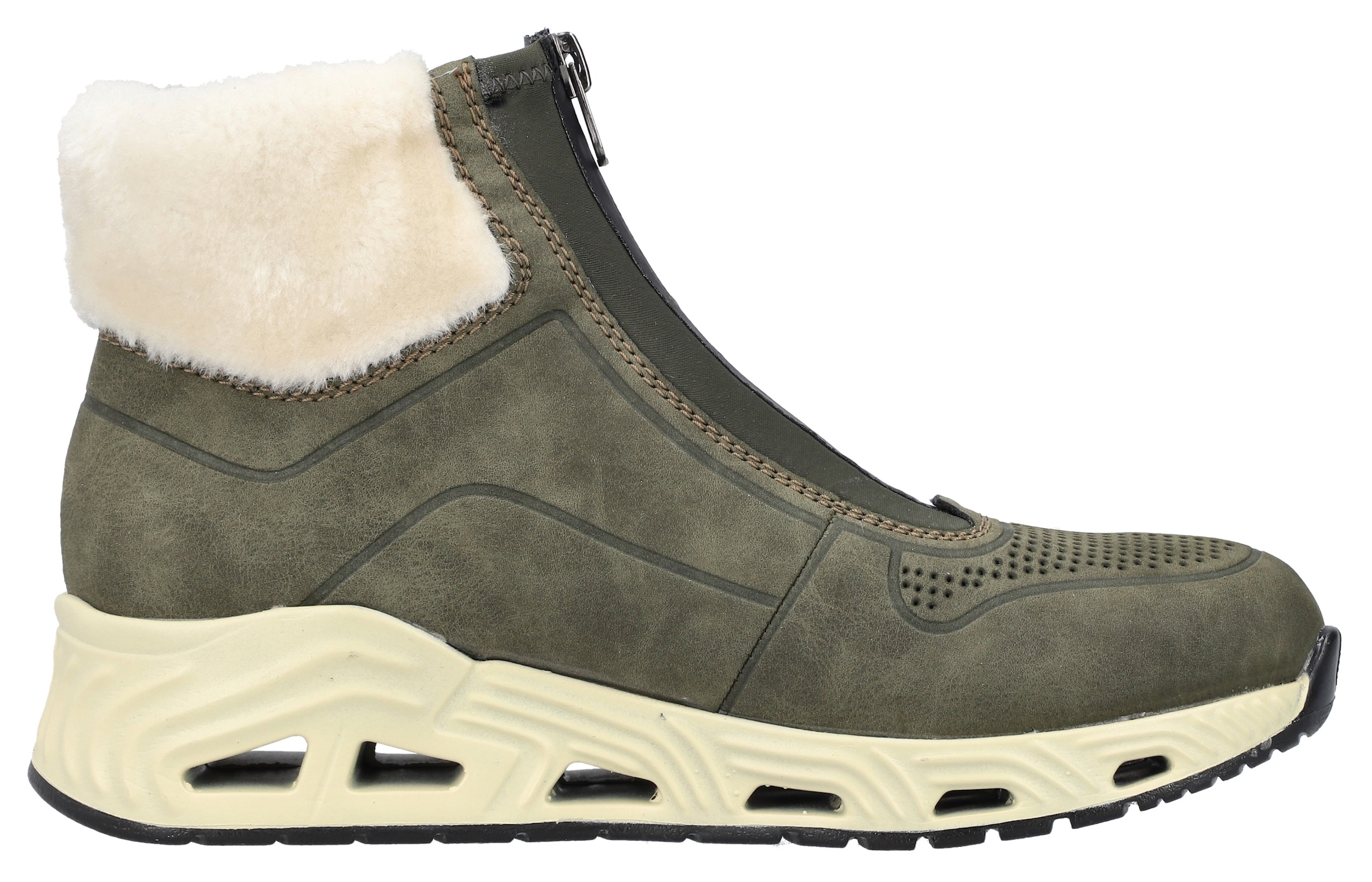 Rieker Sneaker, Freizeitschuh, Schlupfboots mit Vorder-Reissverschluss