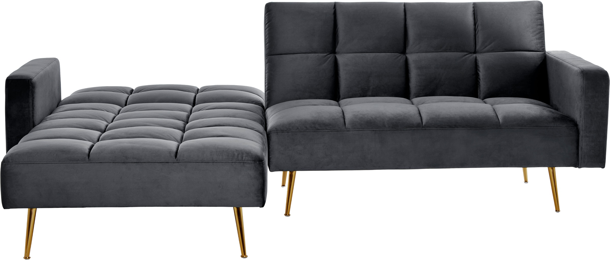 Jahnke Canapé d'angle »CHILLAX POSH CORNER« avec fonction couchage, montage réversible, 244 x 150 cm