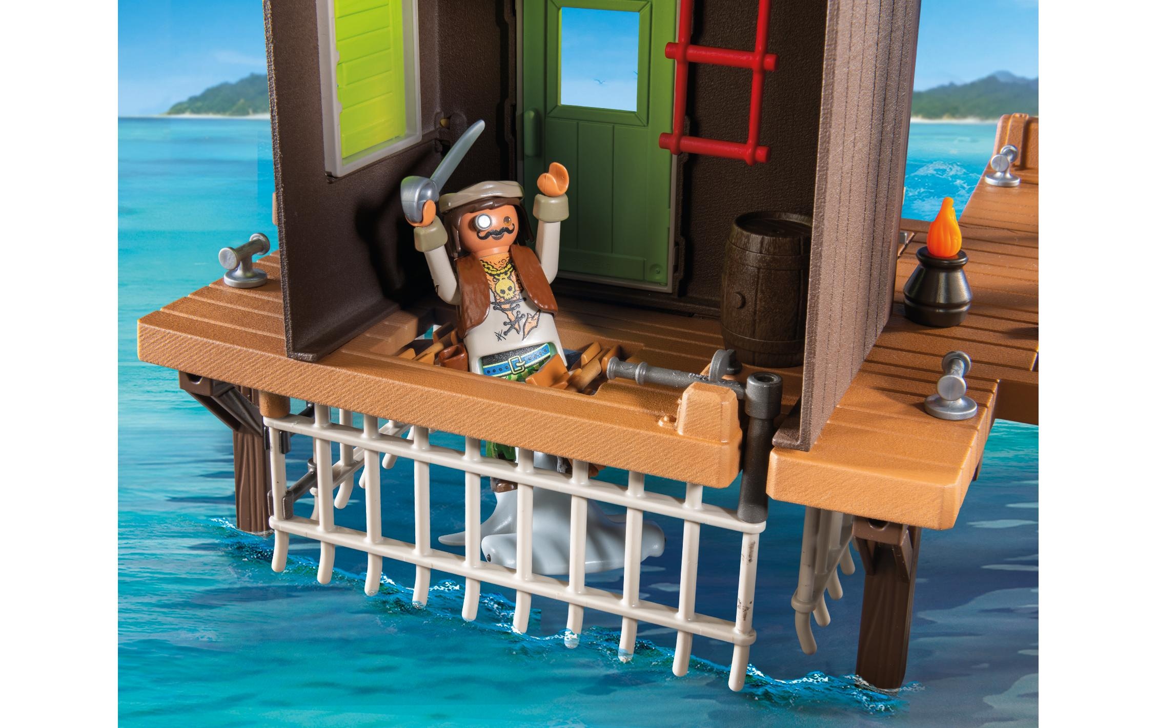 Playmobil® Briques de jeu »Piratenhafen mit Seeräuber-Gefängnis 71792«