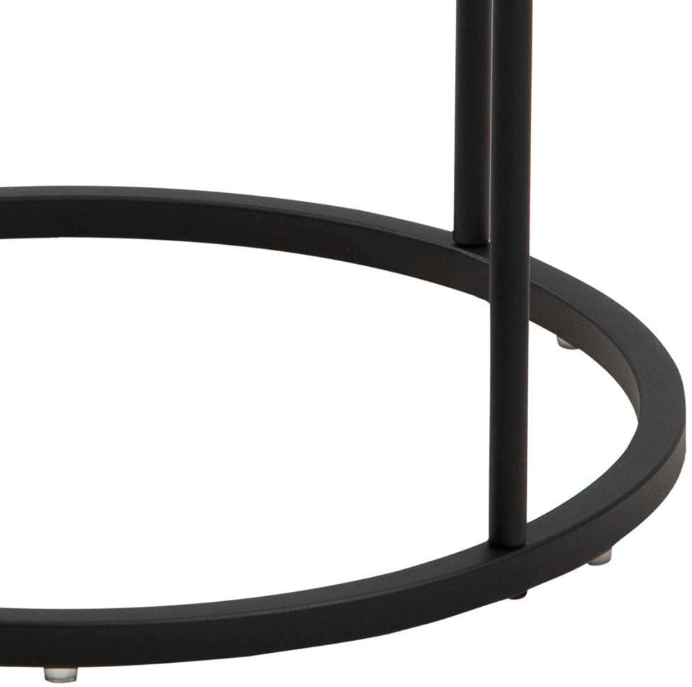 ACTONA GROUP Nachttisch »Polo« 1 Stk. tlg. Nachttisch in Weiss oder Schwarz, rund, Ø 40 cm, mit 1 Schublade