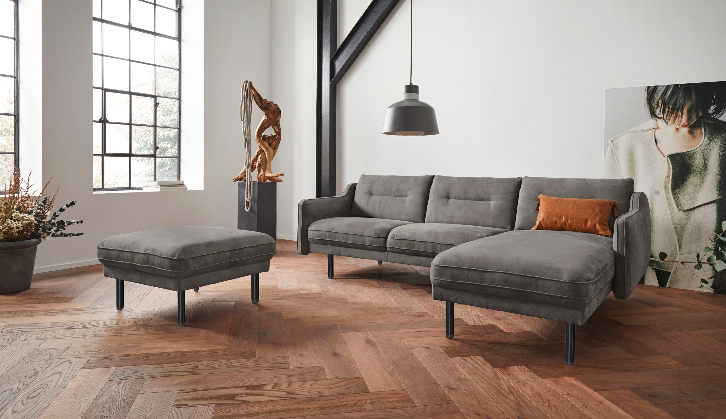 andas Ecksofa »Nordfyn L-Form«, edles Design in 3 Bezugsqualitäten, Design by Morten Georgsen