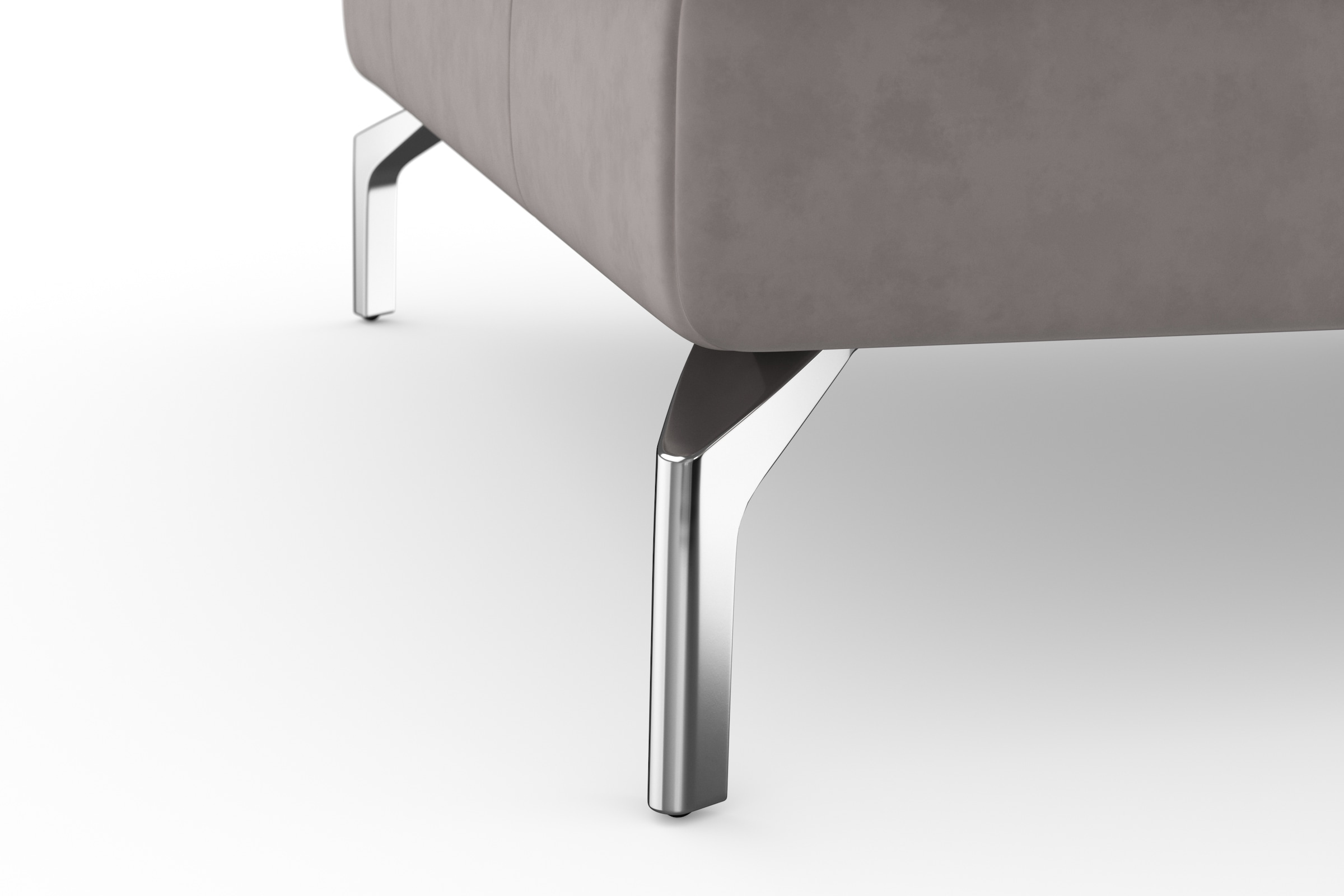 sit&more Ecksofa »Bendigo L-Form« inklusive Sitztiefenverstellung, Bodenfreiheit 15 cm, in 2 Fussfarben