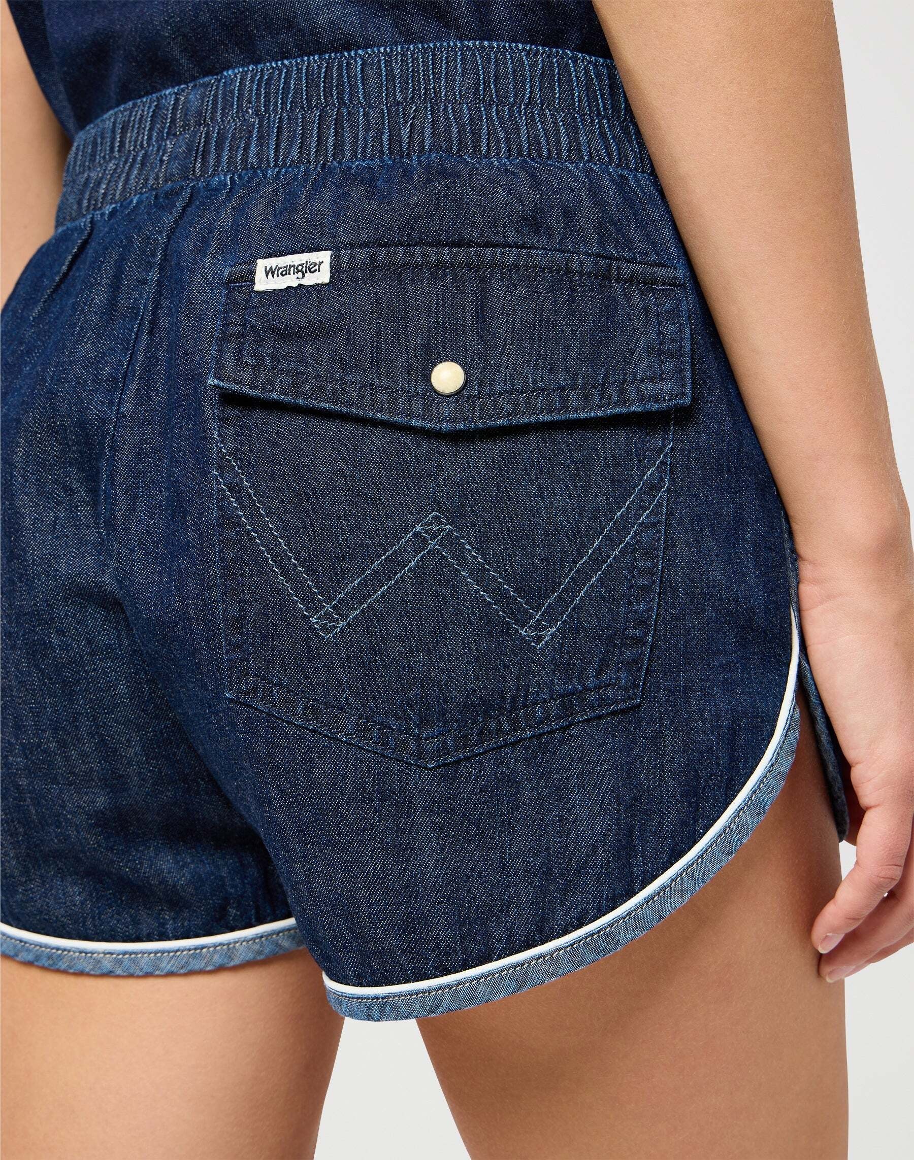Wrangler Jeans Relax-fit »WRANGLER Jeansshorts Piped Short«