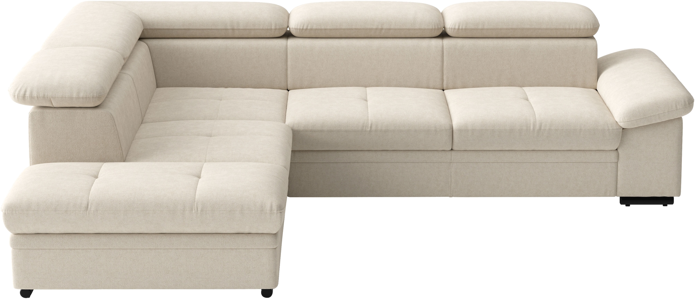sit&more Ecksofa »Viola L-Form, B: 249 cm, Arm- & Kopfteilverstellung« optional Schlaffunktion, Sofa mit Komfortsitz
