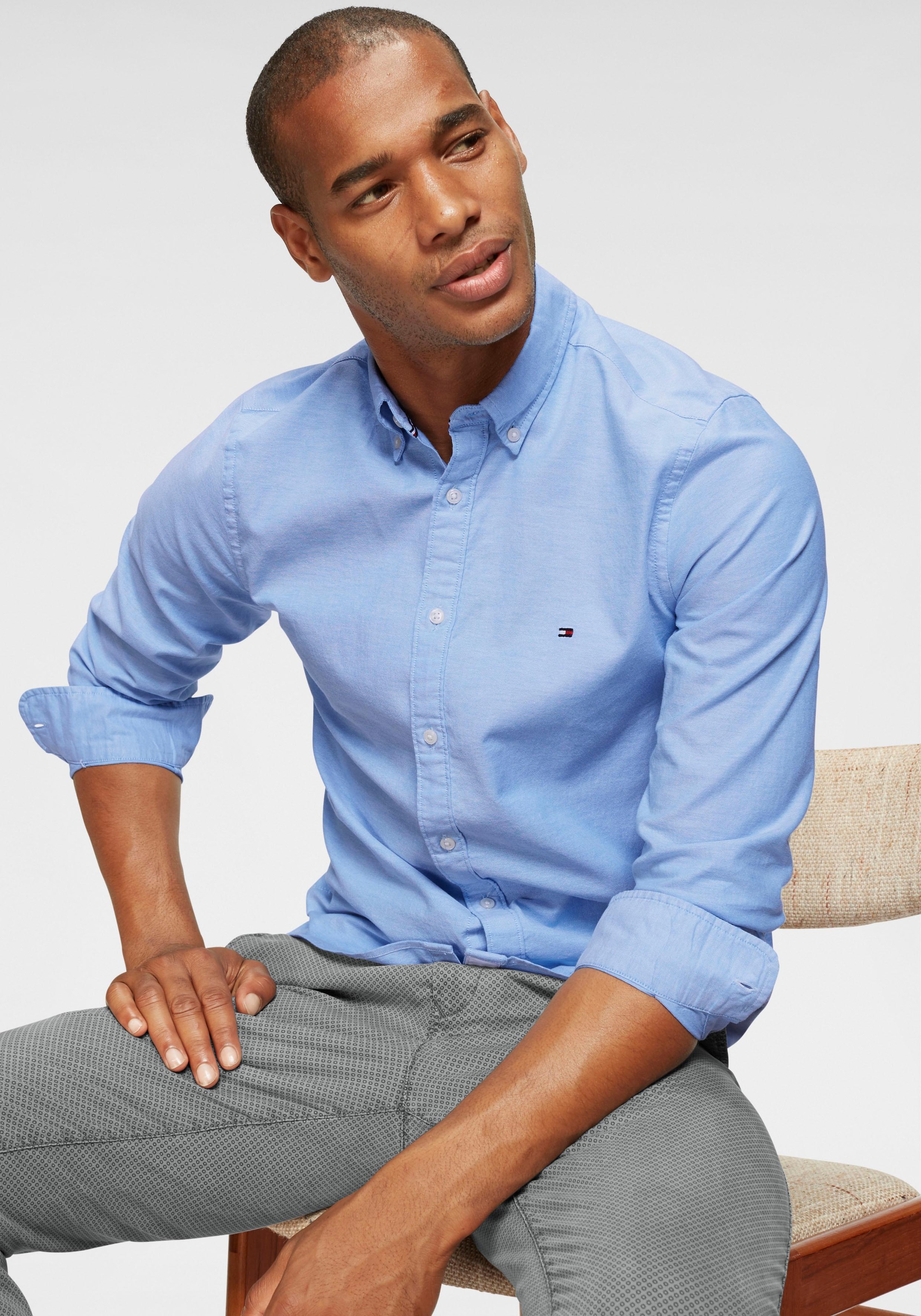 Image of Tommy Hilfiger Langarmhemd »CORE STRETCH SLIM OXFORD SHIRT« bei Ackermann Versand Schweiz