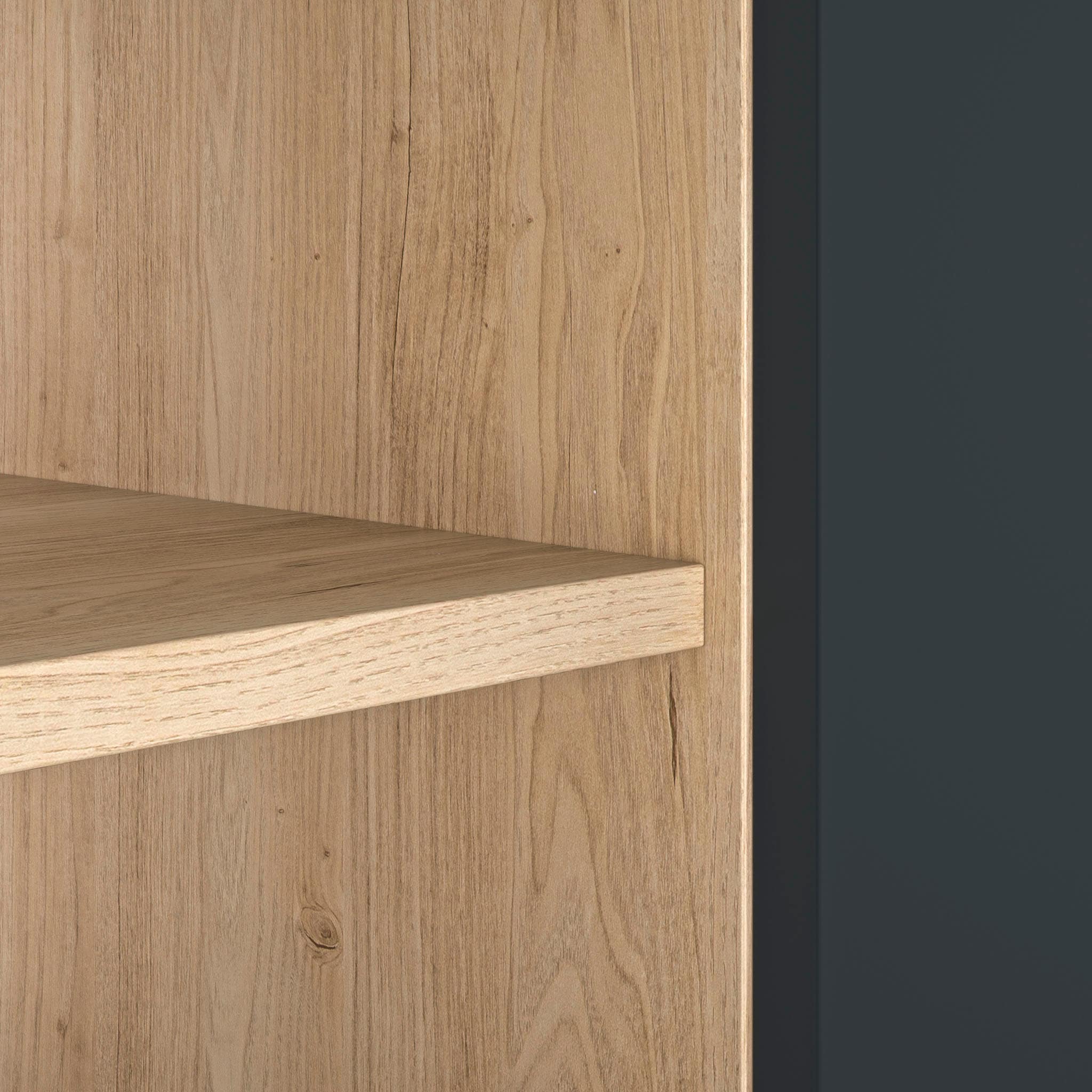 Gami Kleiderschrank »Schrank mit 2 Türen und Bibliothekseinheiten« ein cleverer, funktionaler Schrank