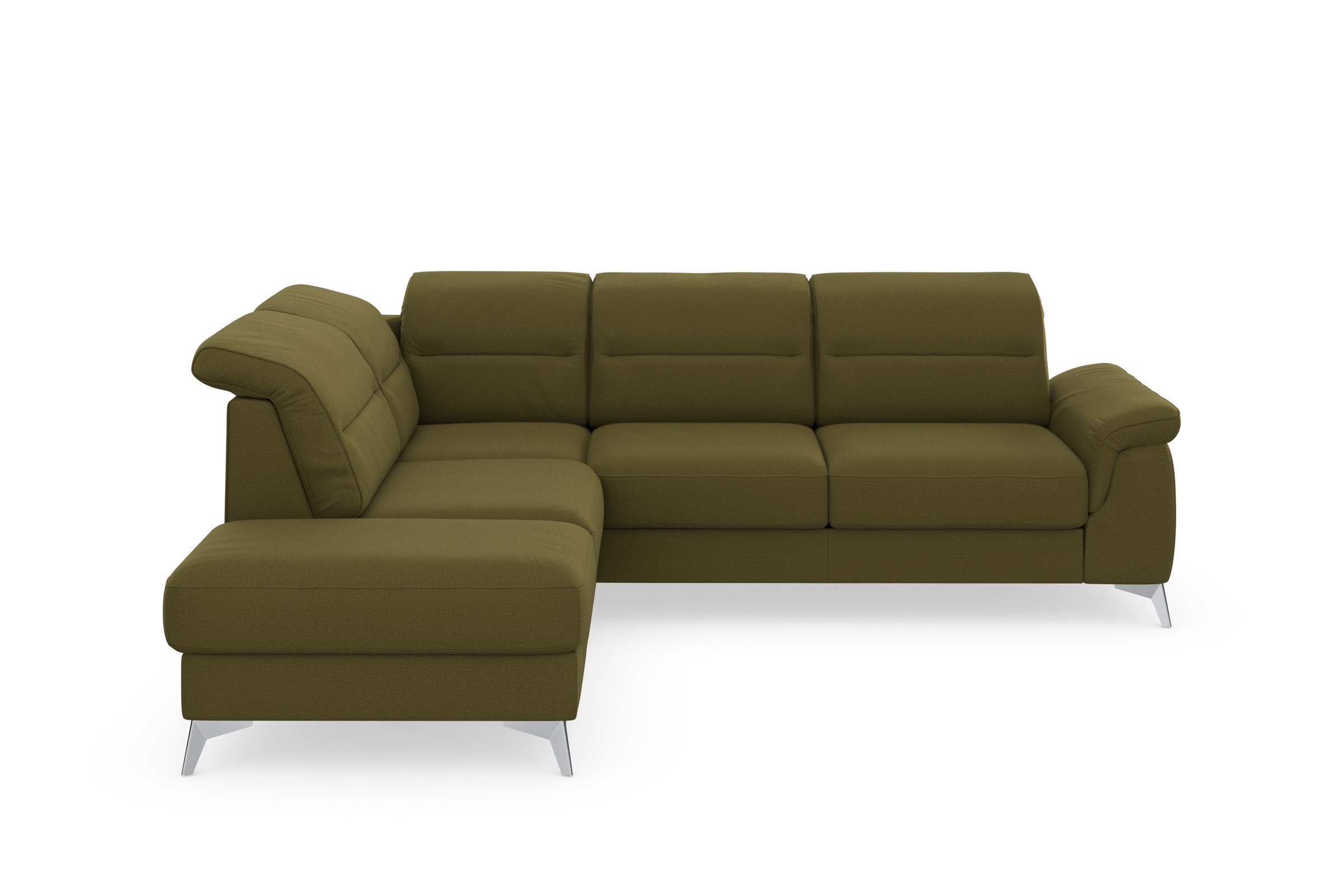 sit&more Ecksofa »Sinatra L-Form«, mit Ottomane, optional mit Kopfteilverstellung und Armteilfunktion