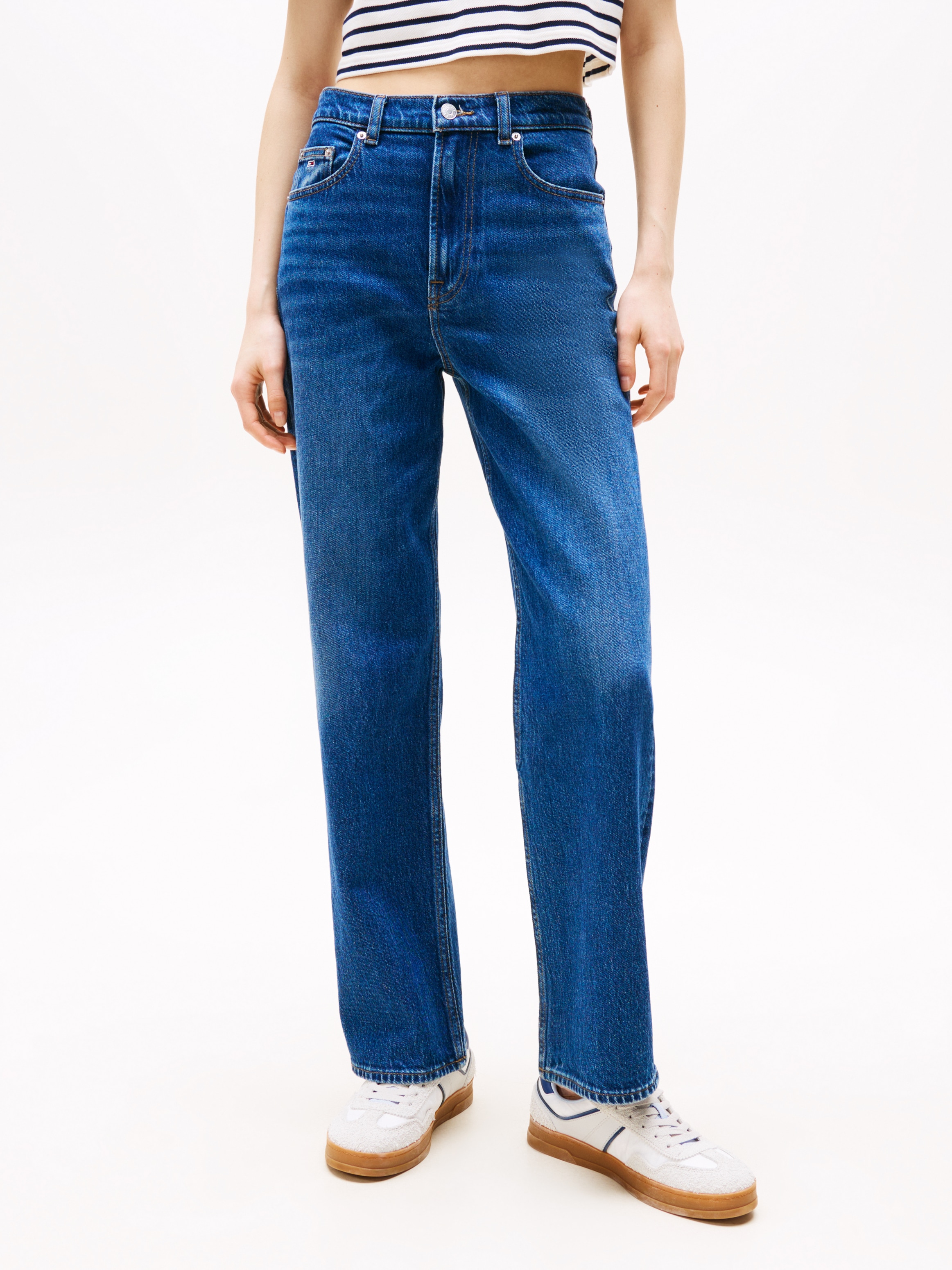 Tommy Jeans Straight-Jeans »LAYLA HR SLIM STR«, in Knöchellänge