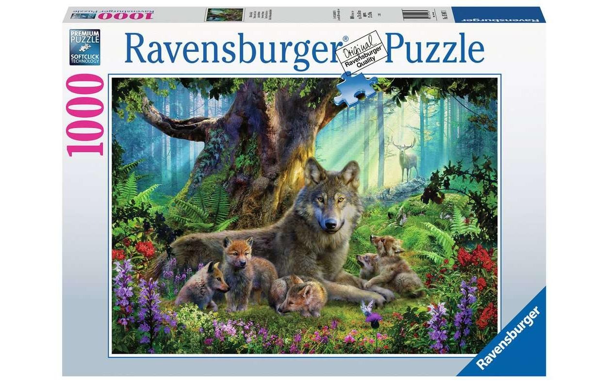 Ravensburger Puzzle »Puzzle Wölfe im Wald«, (1000 tlg.)