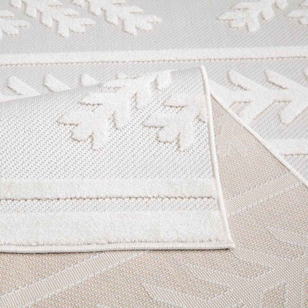 Carpet City Teppich »In-& Outdoorteppich Santorini 411, 3D-Effekt, Boho-Optik« rechteckig 5 mm Höhe Wetterfest & UV-beständig für Terrasse, Balkon, Küche, Flur