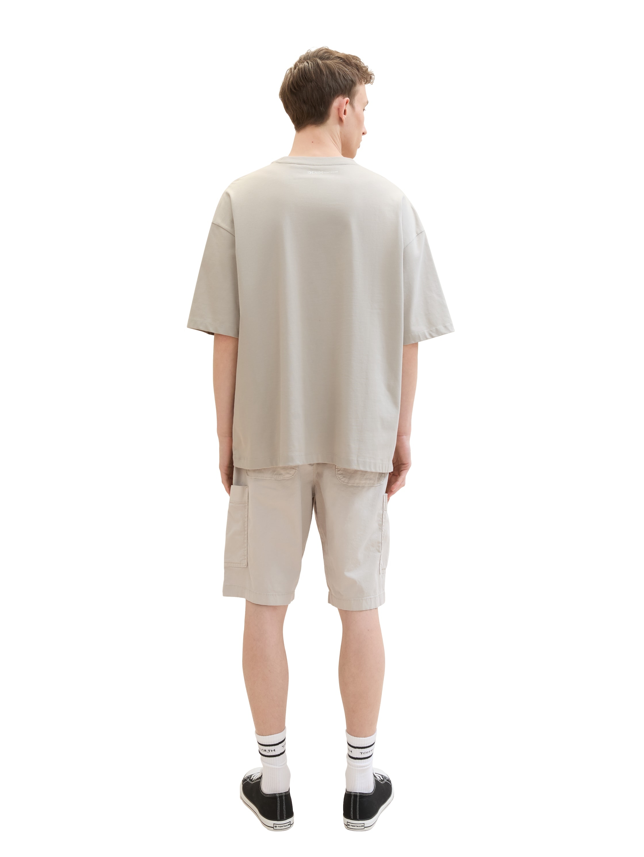 TOM TAILOR Denim Cargoshorts, Sommerhose unifarben