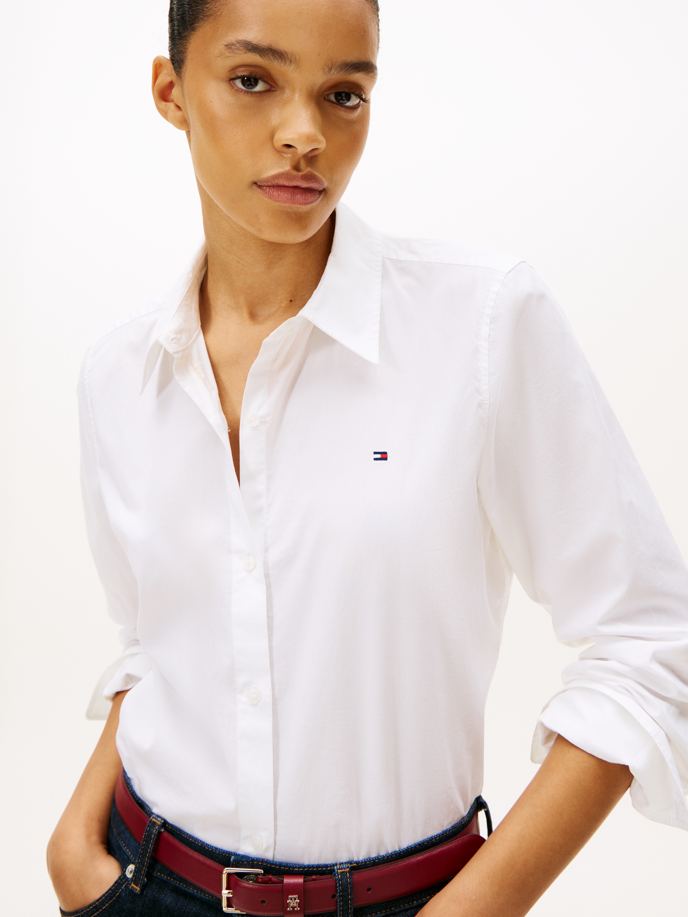 Tommy Hilfiger Shirtbluse »ESS POPLIN REGULAR SHIRT«