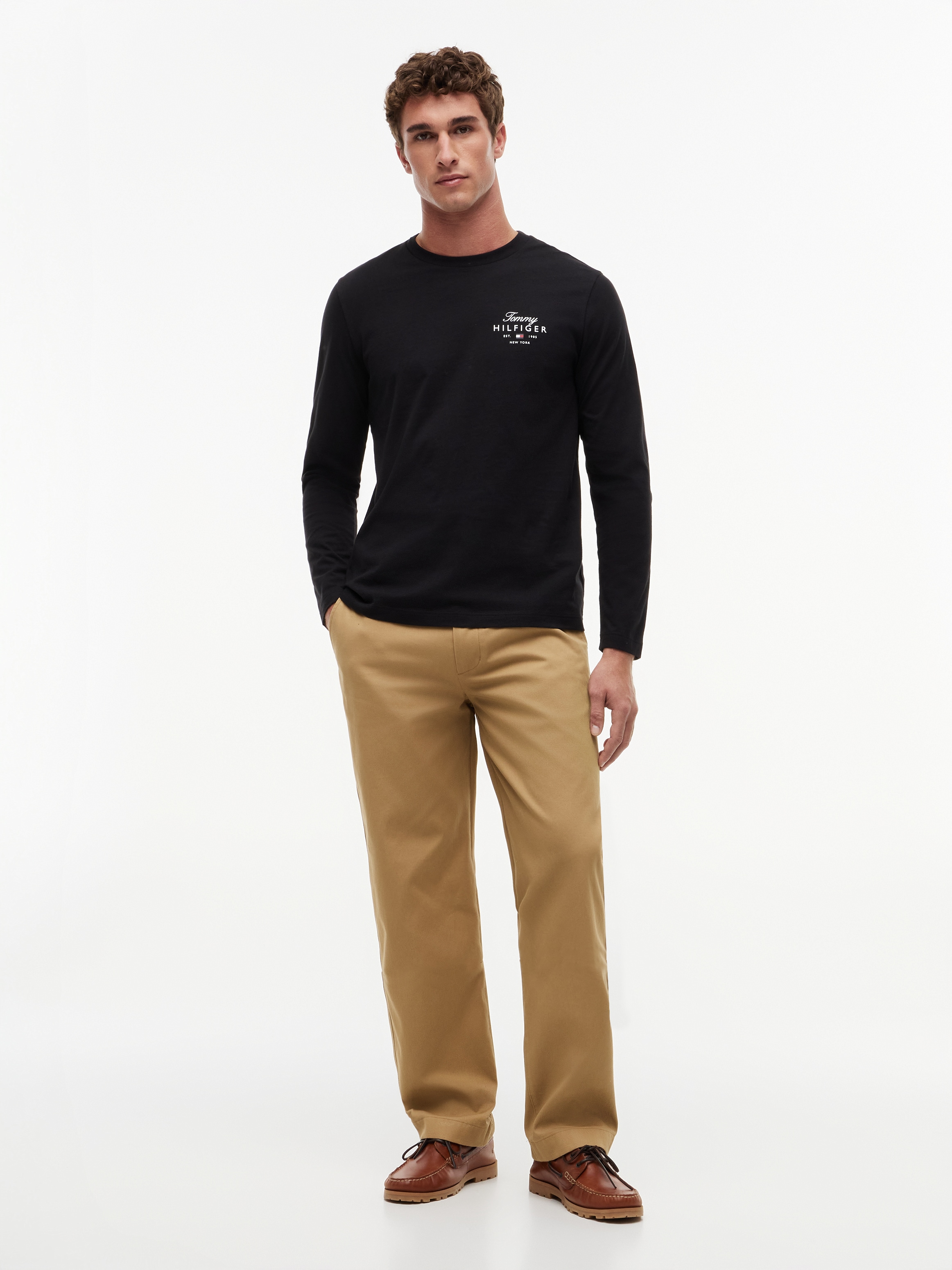 Tommy Hilfiger T-shirt à manches longues »SCRIPT STACK LS REGULAR TEE«