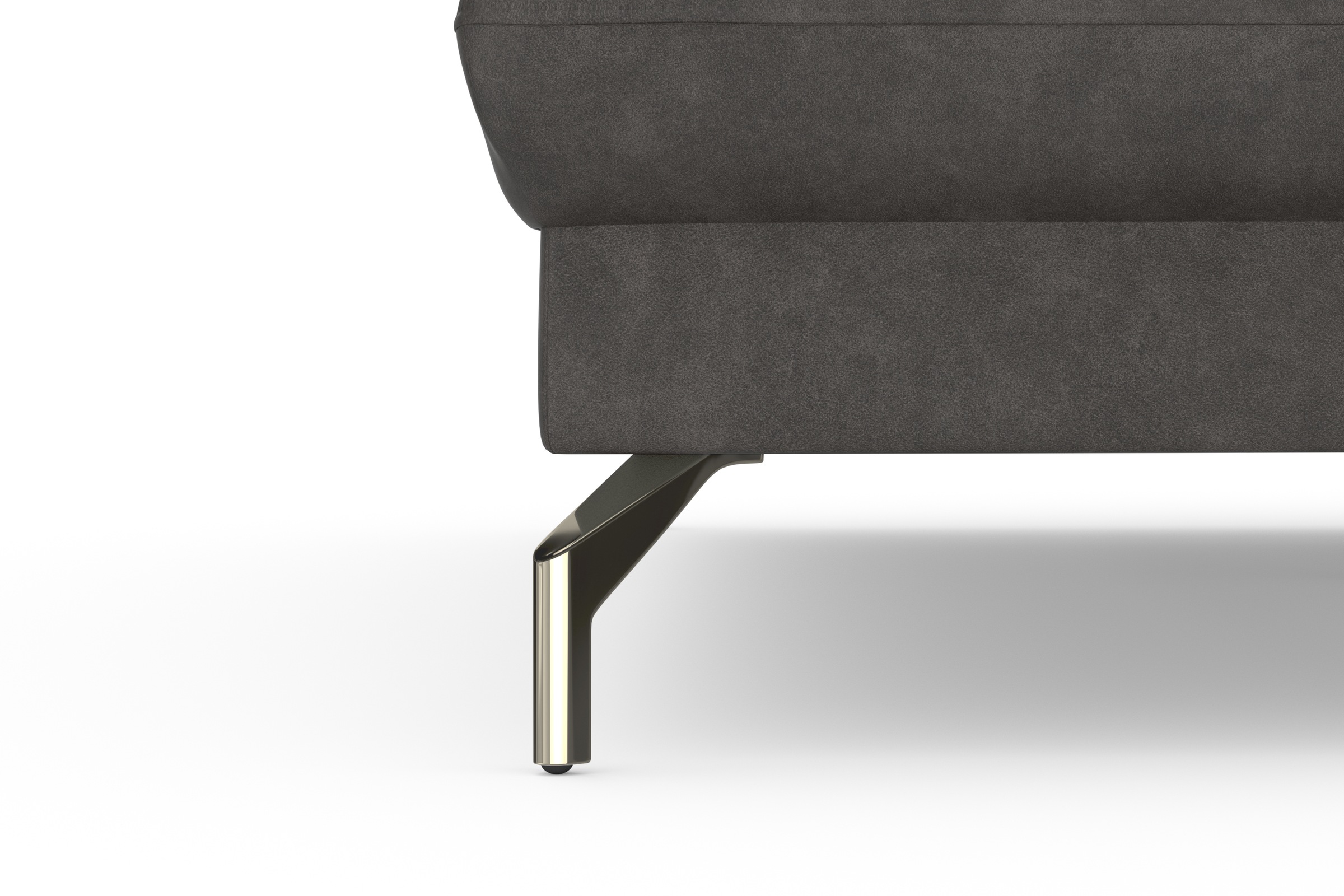 sit&more Ecksofa »Fashion L-Form«, wahlweise mit Kopfteilverstellung, Vorziehsitz, motorisch, Nickelfüsse