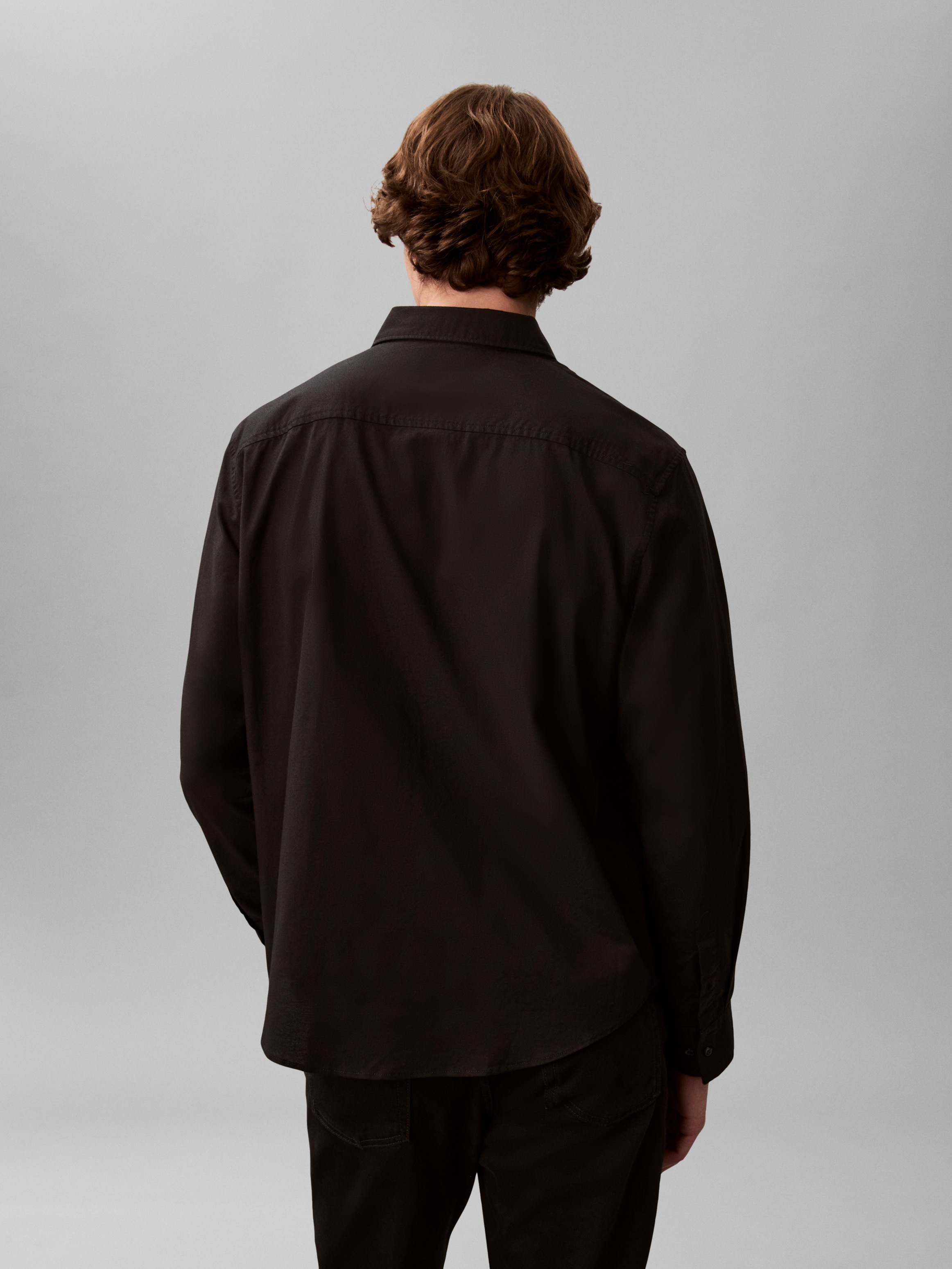 Calvin Klein Jeans Chemise à manches longues »LS SOLID OXFORD CLASSIC SHIRT« Mit Rundhalsausschnitt