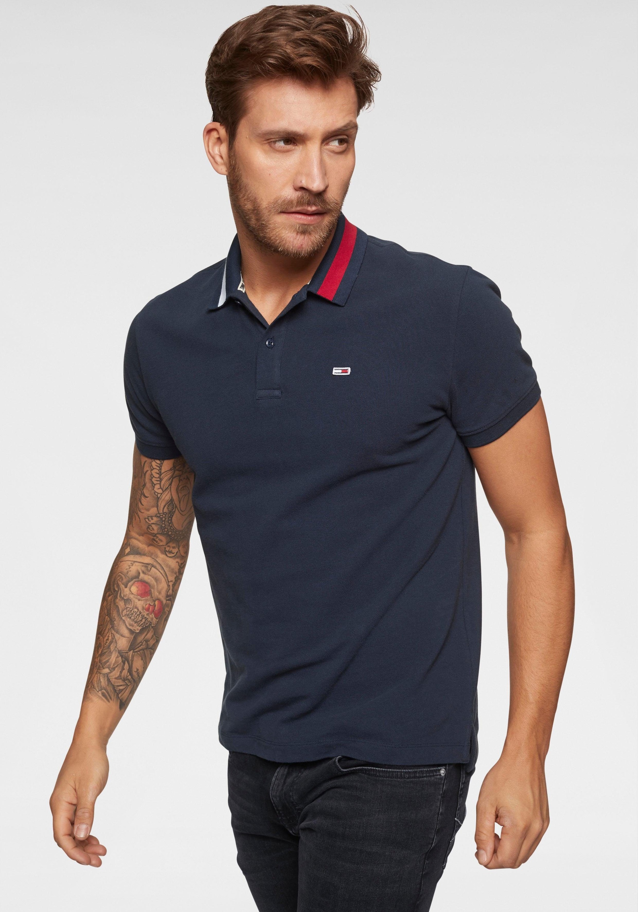 Image of Tommy Jeans Poloshirt »TJM FLAG NECK POLO« bei Ackermann Versand Schweiz