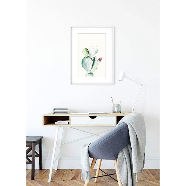 Komar Poster »Prickly Pear Watercolor«, Pflanzen-Blätter, Kinderzimmer,  Schlafzimmer, Wohnzimmer Trouver sur