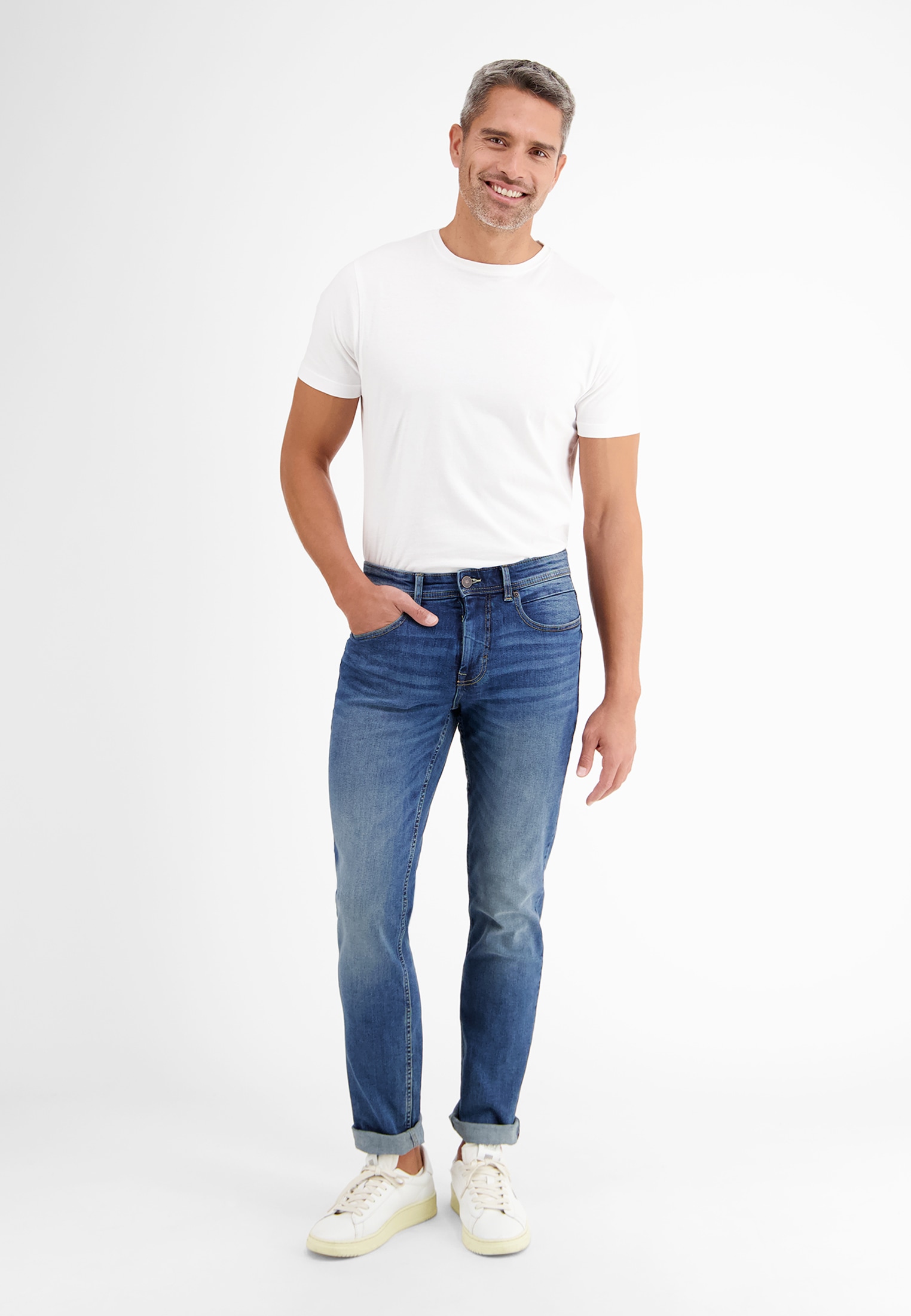 LERROS Relaxhose »LERROS BAXTER 5-Pocket-Denim im Used-Look, RELAXED FIT«