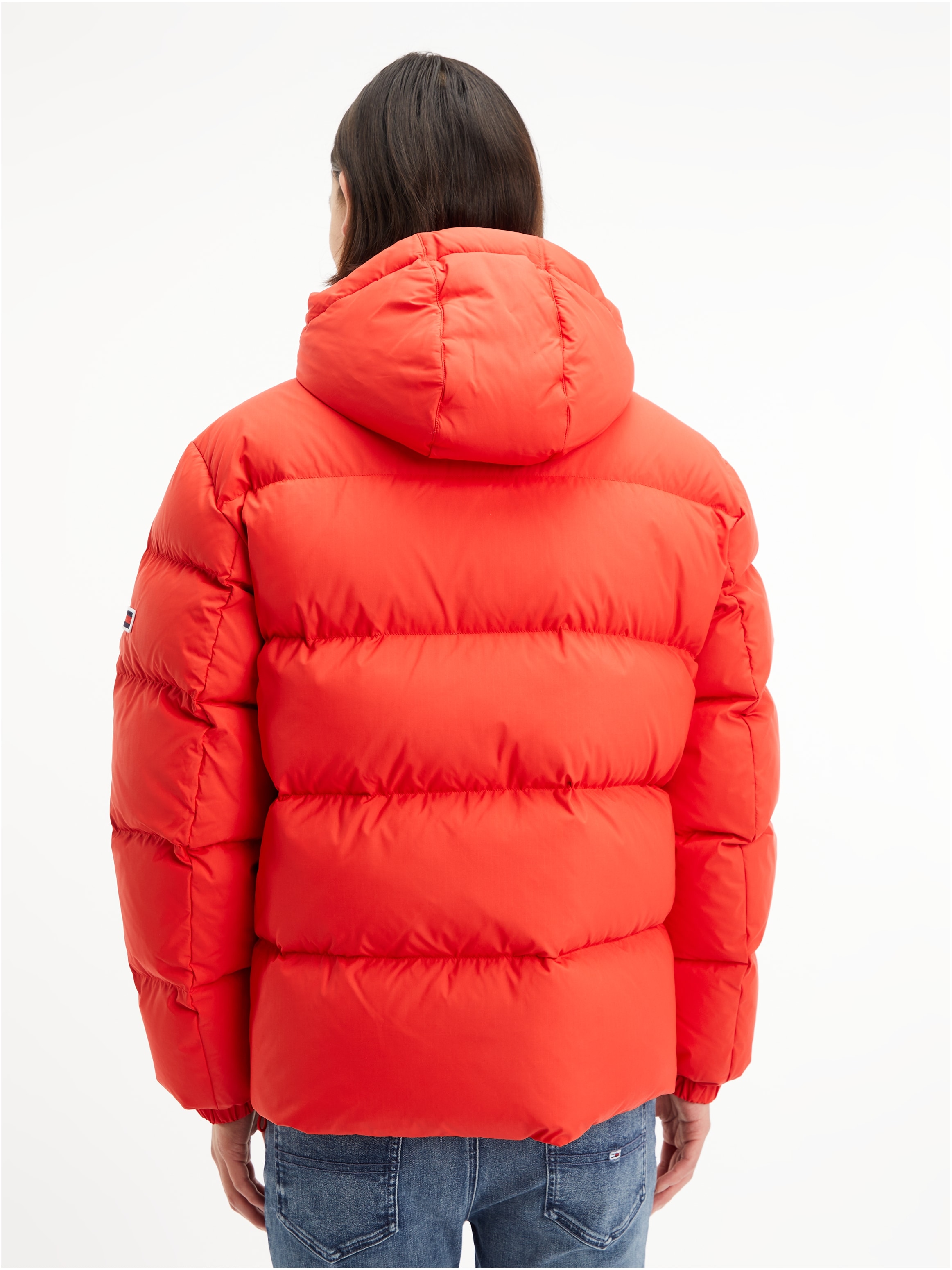 Tommy Jeans Daunenjacke »TJM ESSENTIAL DOWN JACKET«, mit Kapuze, mit Tunnelzug und Stoppern an der Kapuze