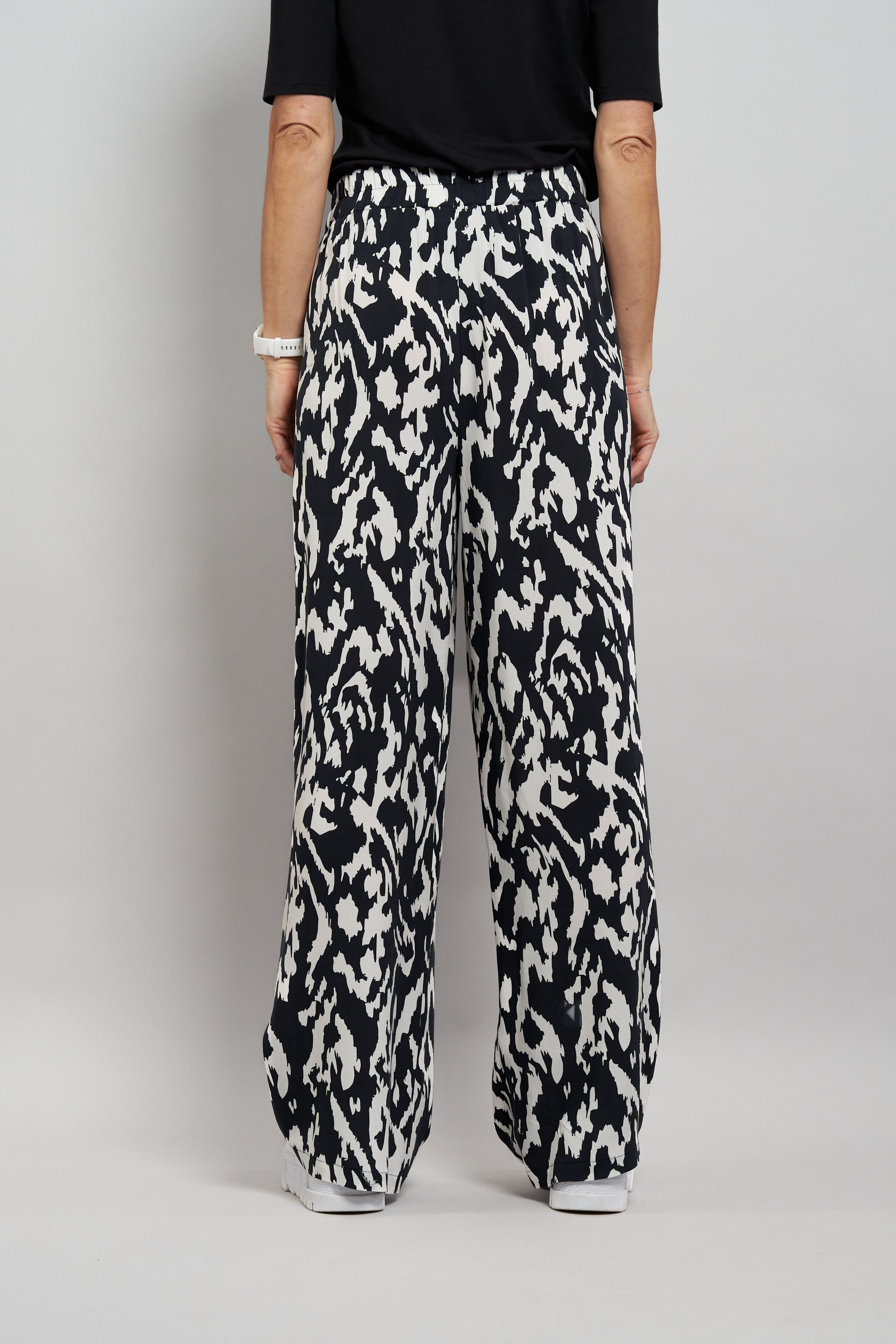 Seidel Moden Pantalon en tissu »Otto exclusiv«  mit grafischem Muster und weitem Bein - MADE IN GERMANY