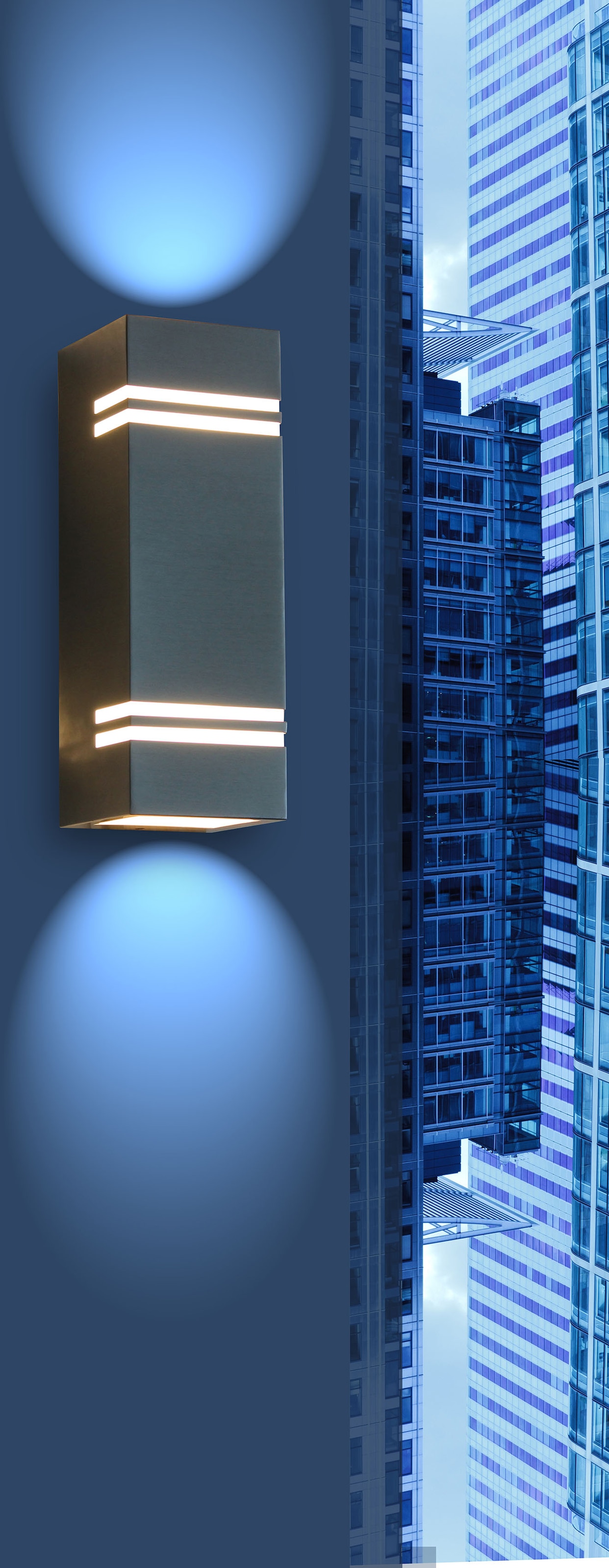 LUTEC LED Aussen-Wandleuchte »STRIPES«, Leuchtmittel LED-Modul | LED fest integriert