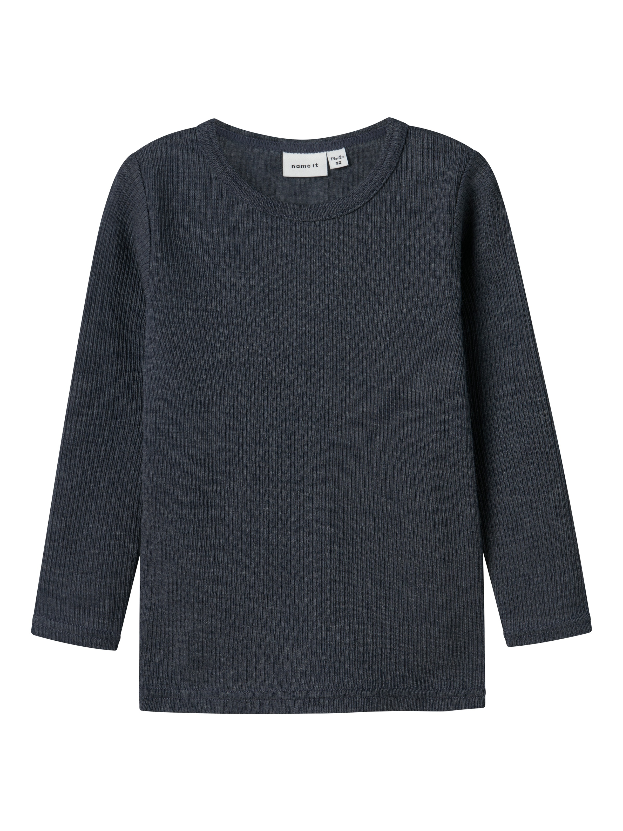 Name It Langarmshirt »NMNWAX WOOL RIB LS TOP NOOS«, aus reiner Merinowolle