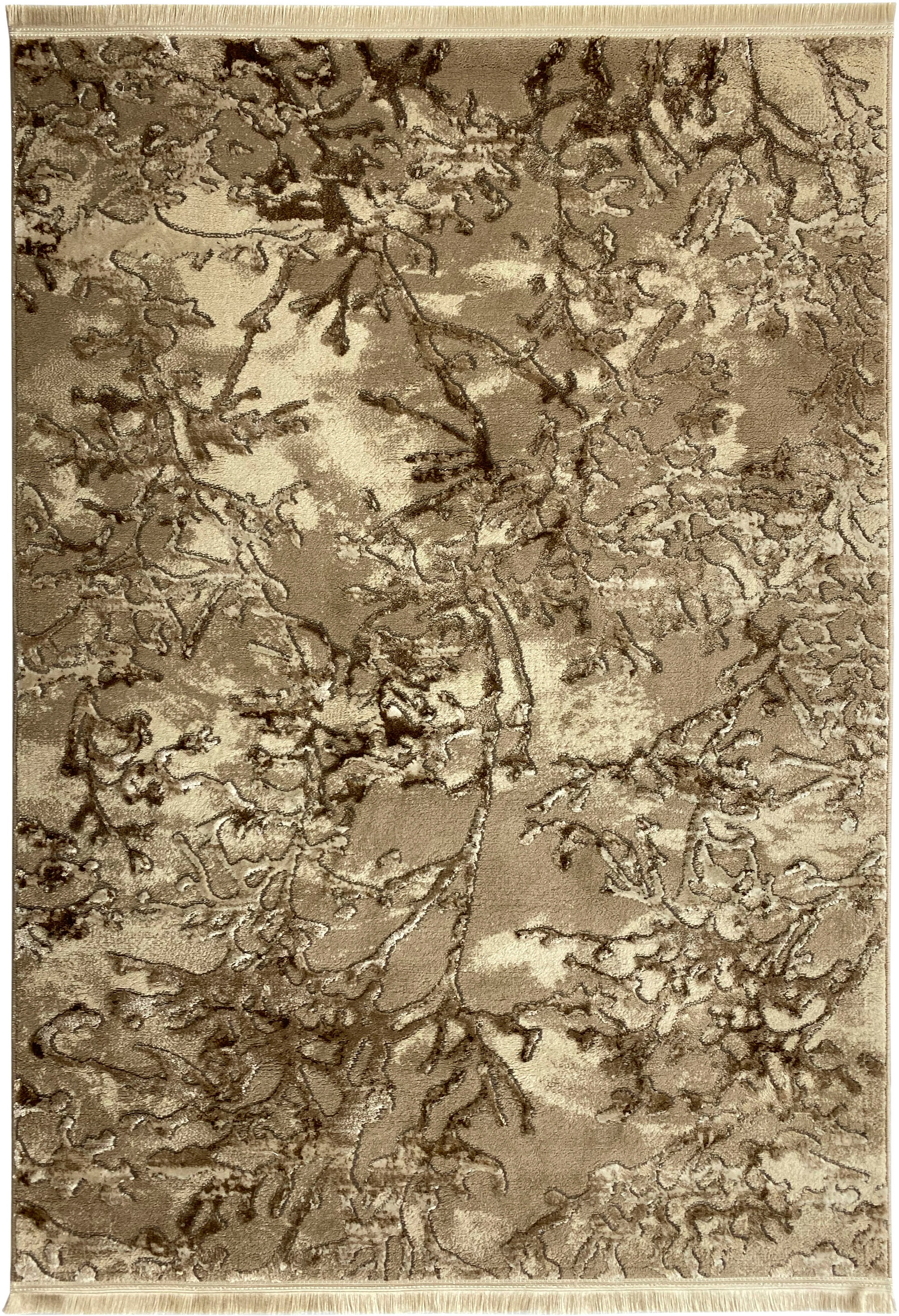 Image of RESITAL The Voice of Carpet Läufer »Delux 3340«, rechteckig, 12 mm Höhe, Teppich-Läufer, Kurzflor, modernes Design, Used Optik, mit Fransen, ideal im Flur & Schlafzimmer bei Ackermann Versand Schweiz