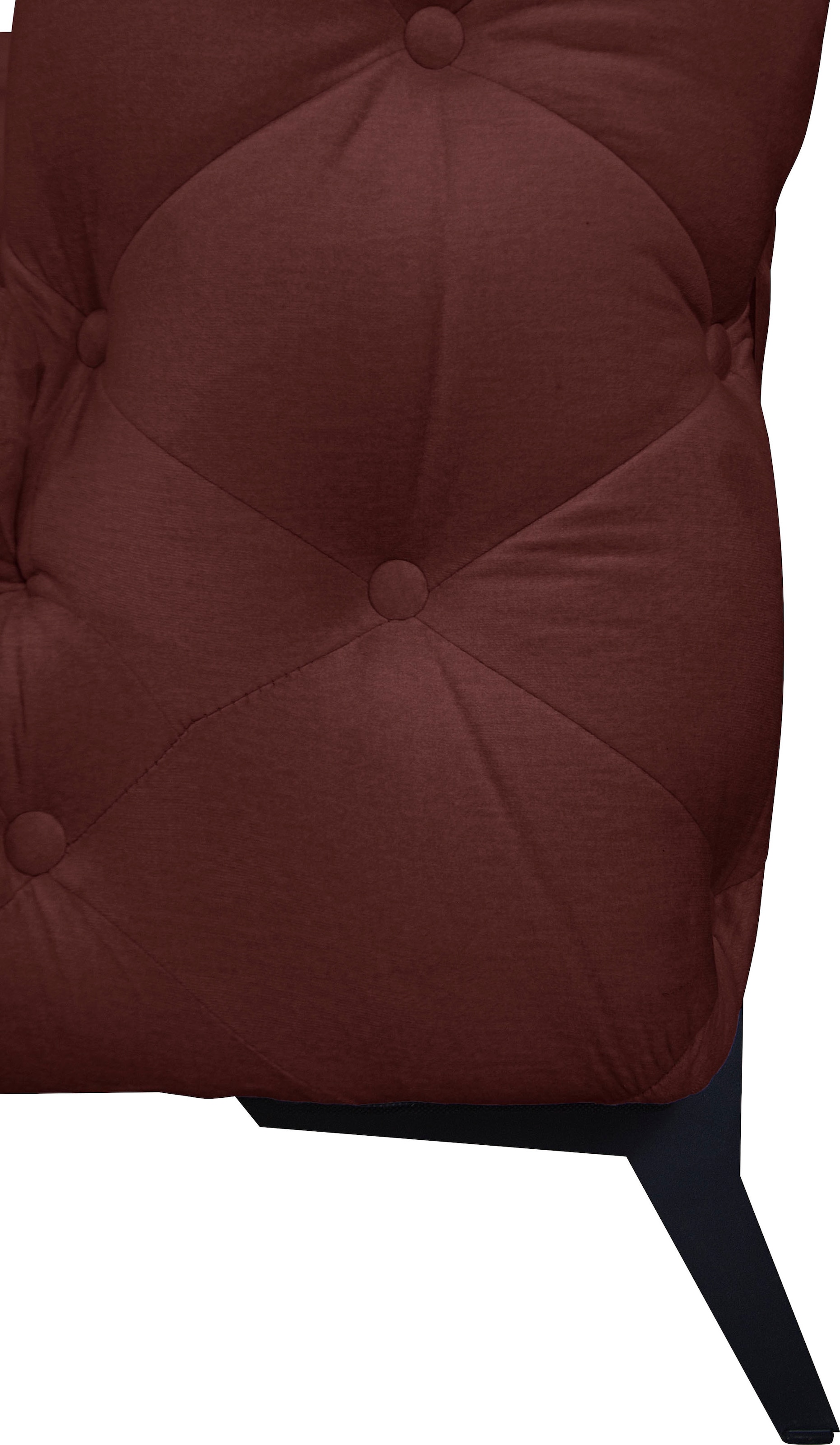 Home affaire Chesterfield-Sofa »Amaury L-Form« Chesterfield-Optik,  Breite/Tiefe je 262 cm, Fussfarbe wählbar