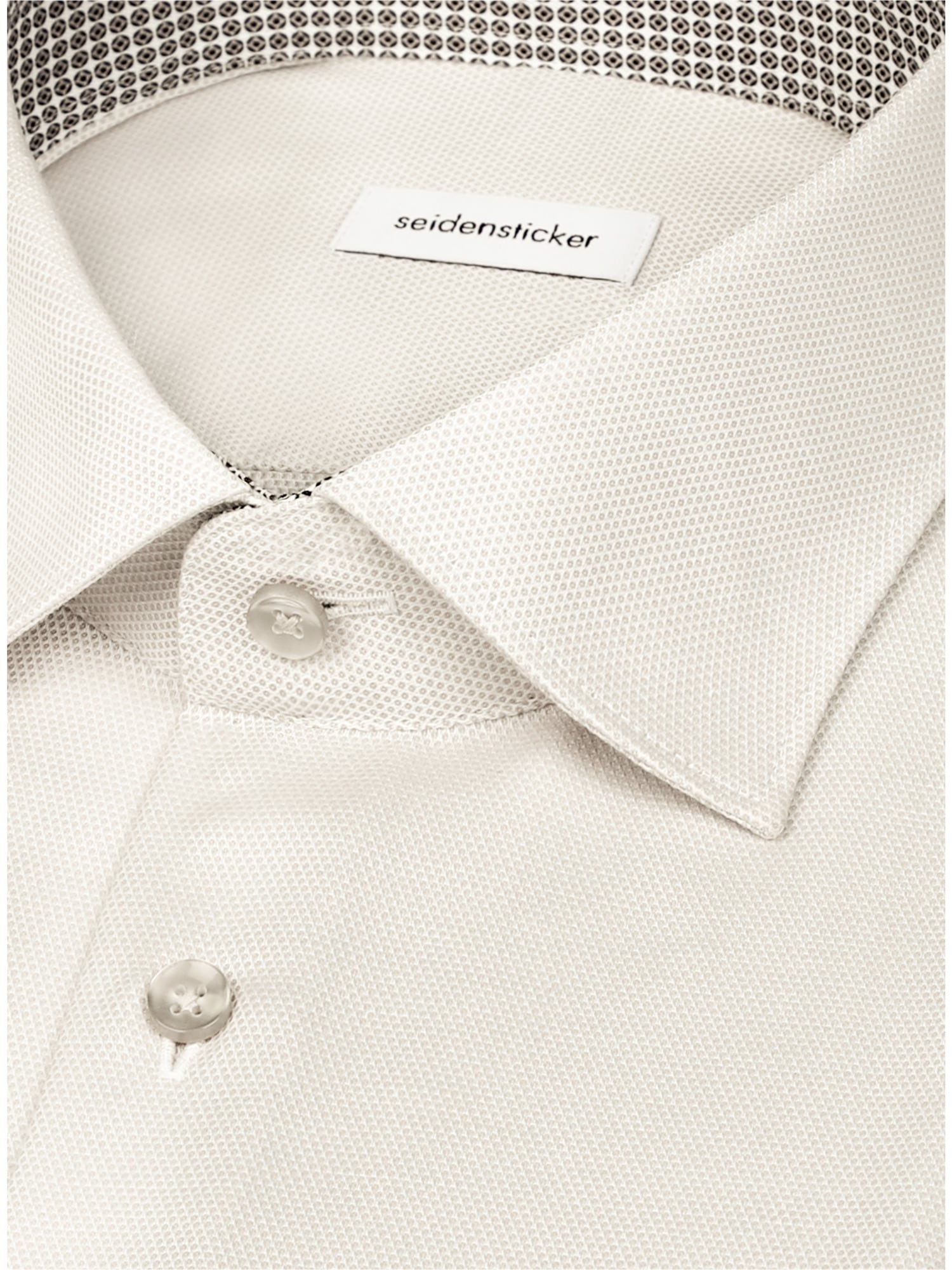 seidensticker Chemise d'affaires »Schwarze Rose« Shaped 1/1 Kentkragen Struktur