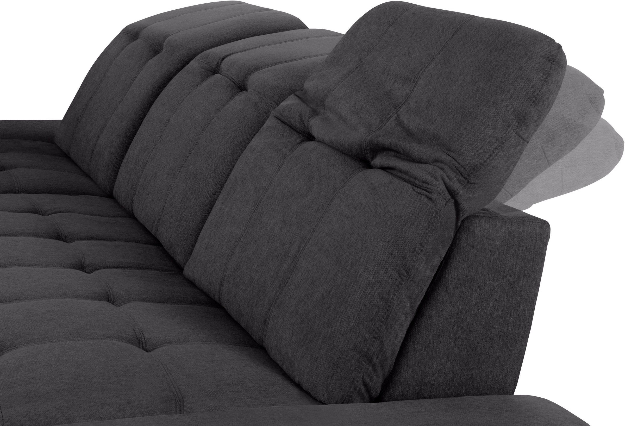 COTTA Ecksofa »Holiday L-Form mit Sitztiefen-, Armteil- und Kopfteilverstellung«, wahlweise mit Bettfunktion & Bettkasten