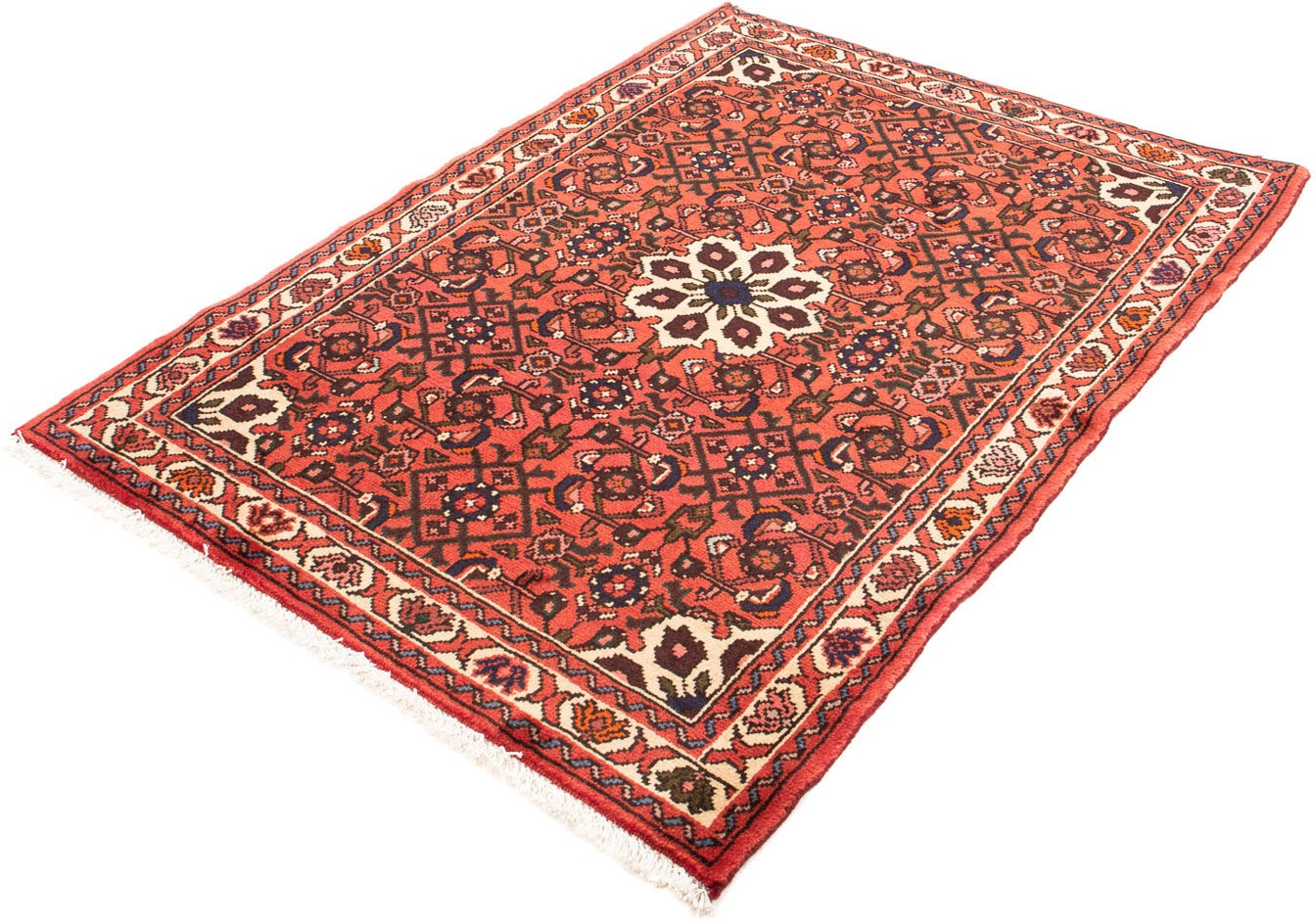 Image of morgenland Orientteppich »Perser - Nomadic - 145 x 105 cm - rot«, rechteckig, 10 mm Höhe, Wohnzimmer, Handgeknüpft, Einzelstück mit Zertifikat bei Ackermann Versand Schweiz