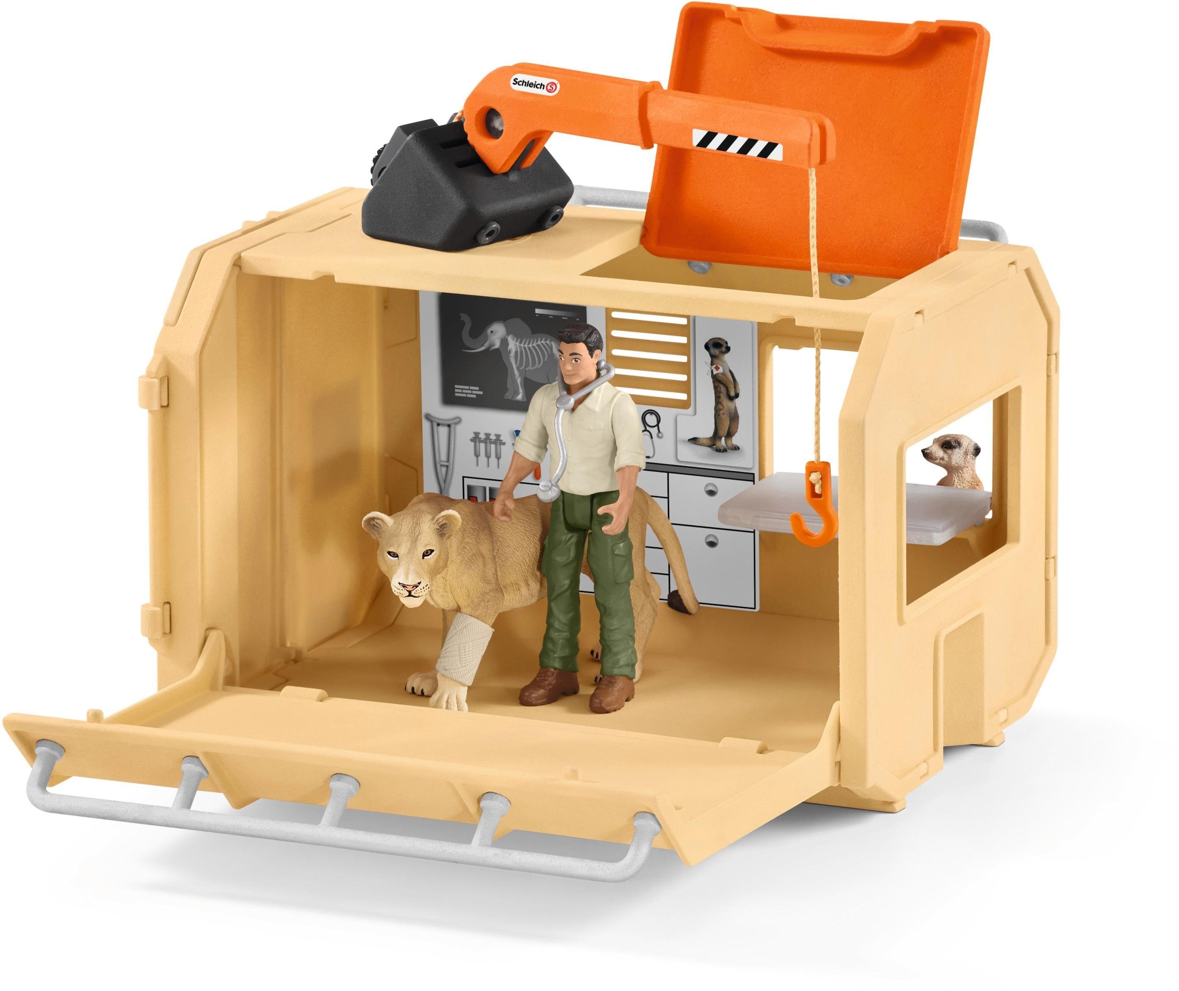 Schleich® Spielwelt »WILD LIFE, Grosser Truck Tierrettung (42475)«, (Set), Made in Europe