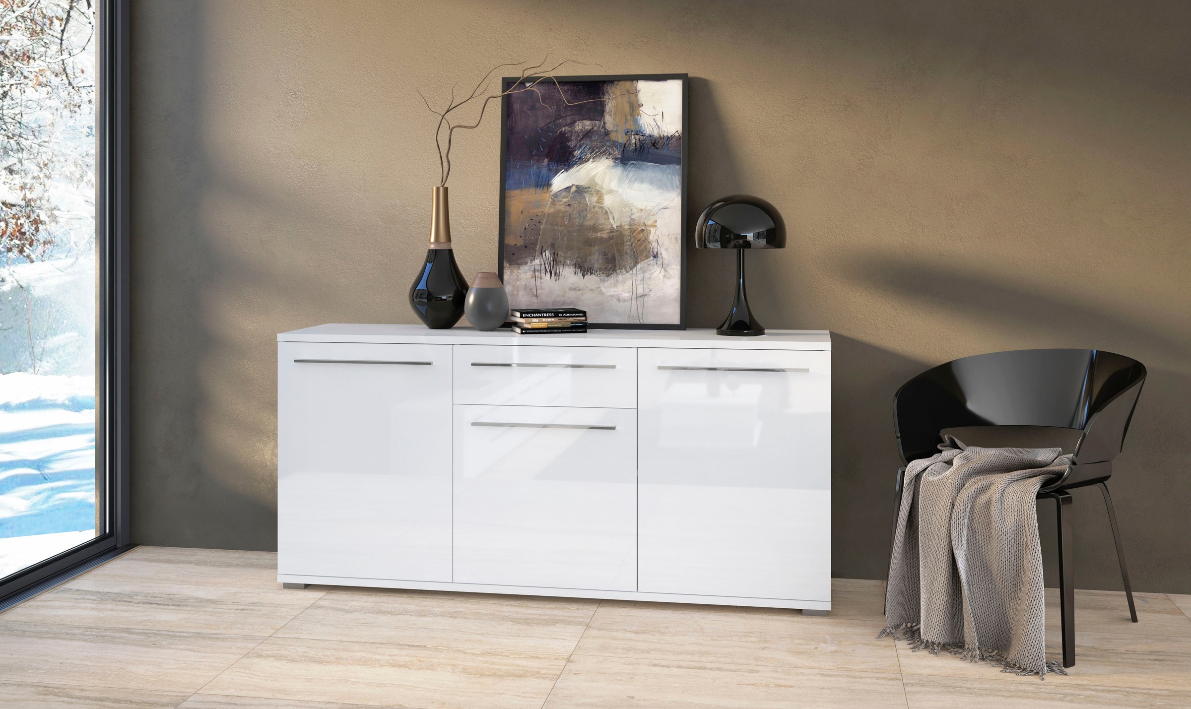 Image of Places of Style Kommode »Piano«, Hochglanz UV lackiert, Soft-Close Funktion bei Ackermann Versand Schweiz