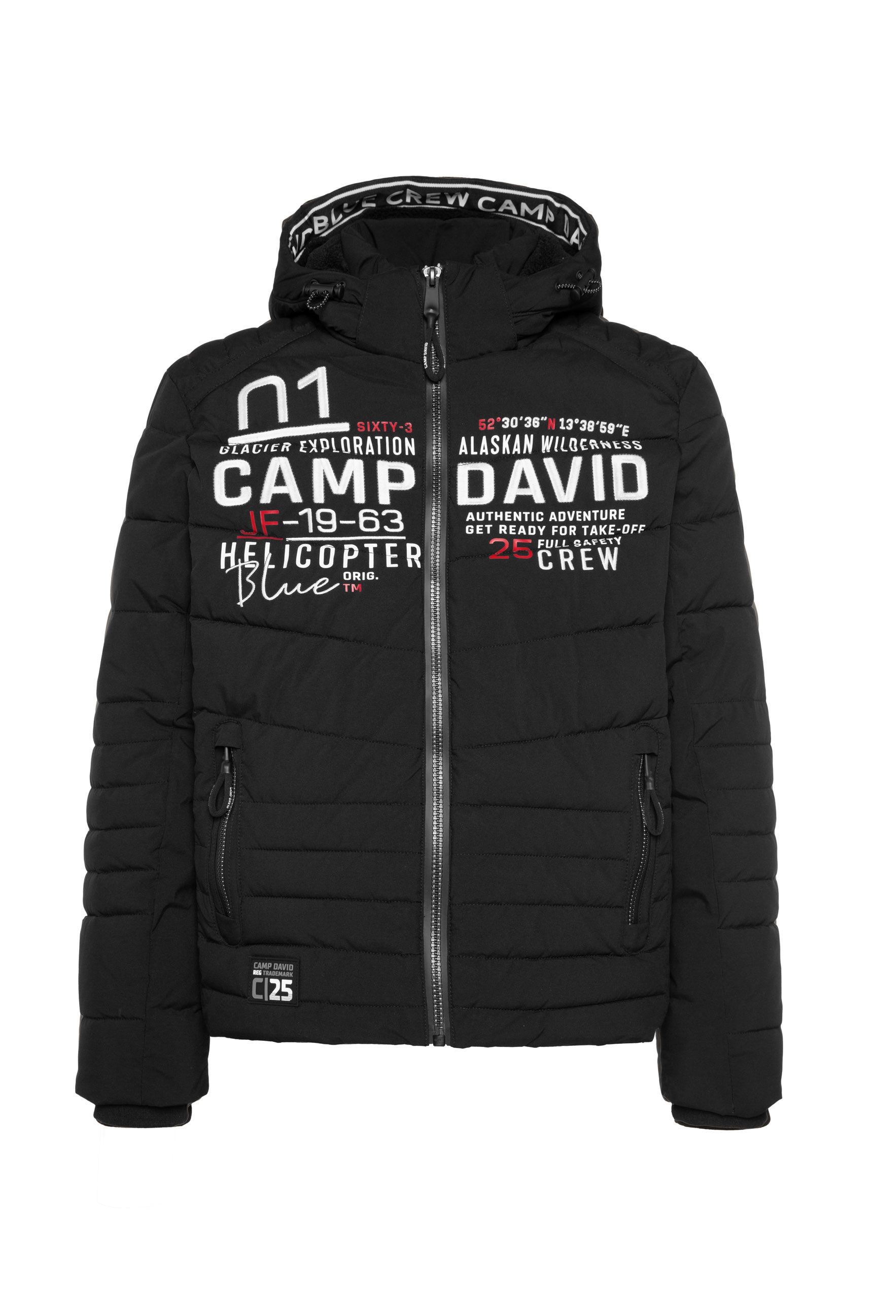 CAMP DAVID Outdoorjacke, mit Kapuze, mit Windbreaker-Bündchen im Ärmel