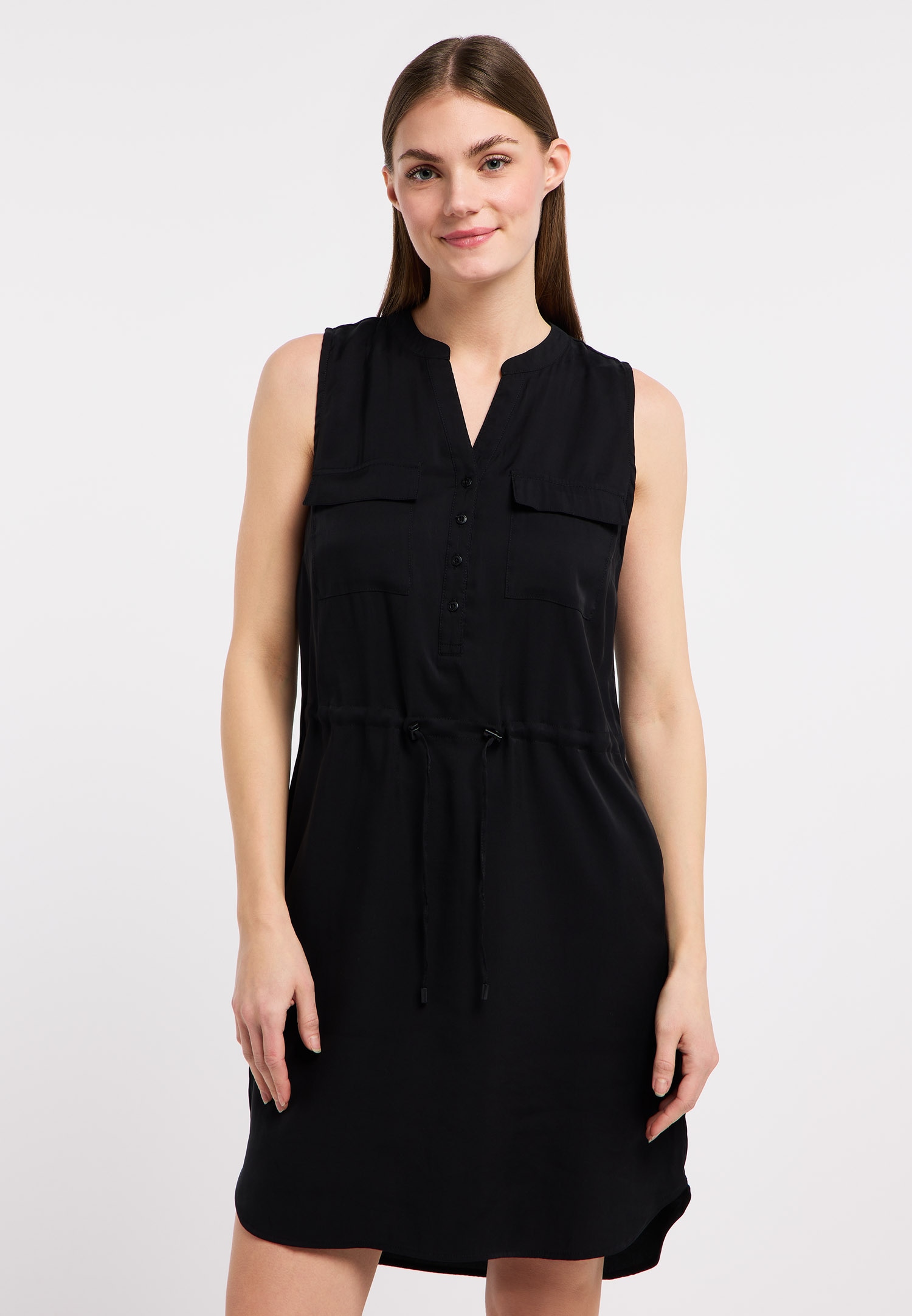 Ragwear Sommerkleid »ROISSIN« Brusttaschen Viskosemischung mit Brusttaschen, Taillenband und Anti-Knitter-Finish