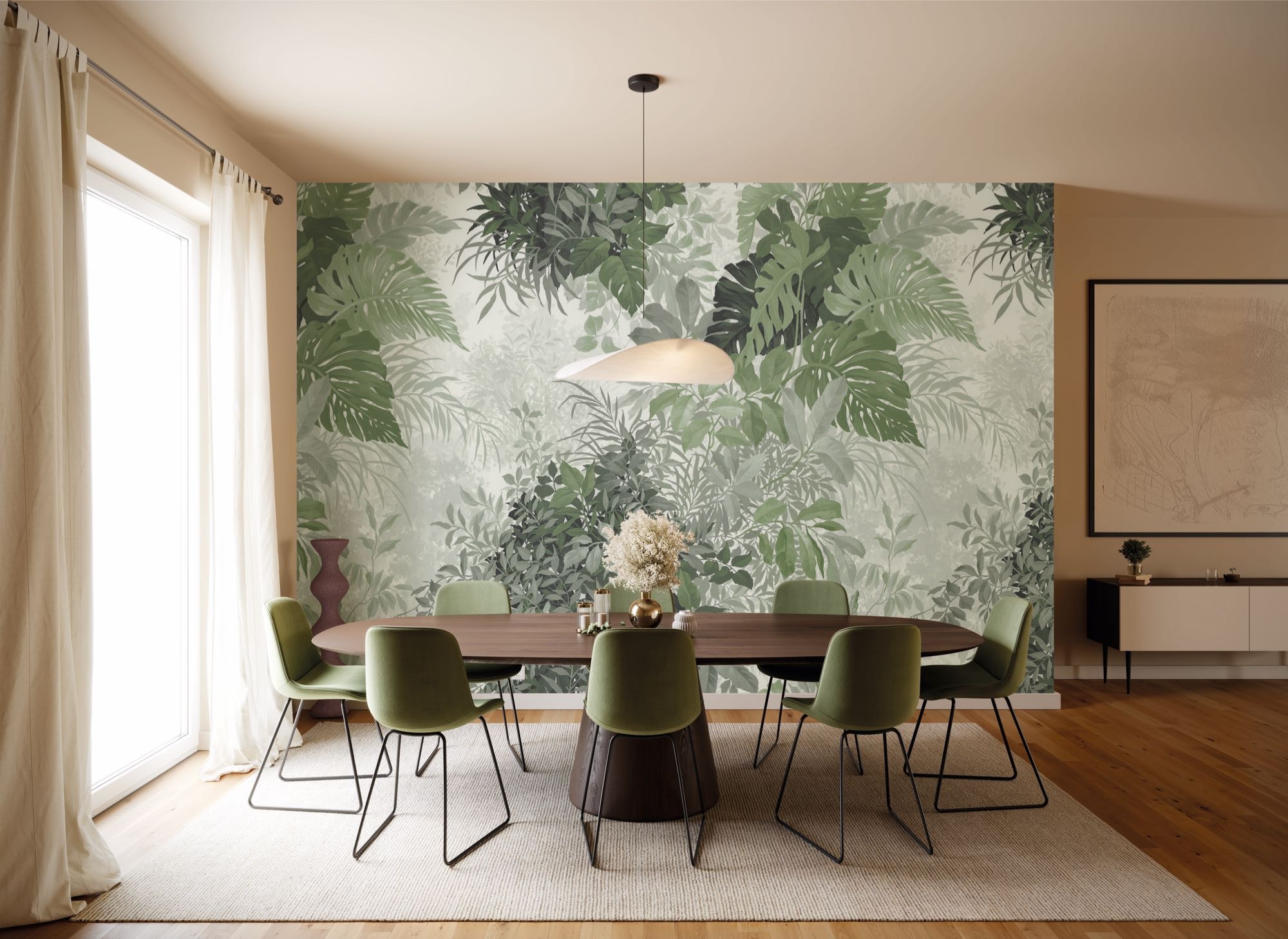 Image of Komar Fototapete "Vlies Fototapete - Buissons - Grösse 250 x 250 cm" Motiv bedruckt glatt