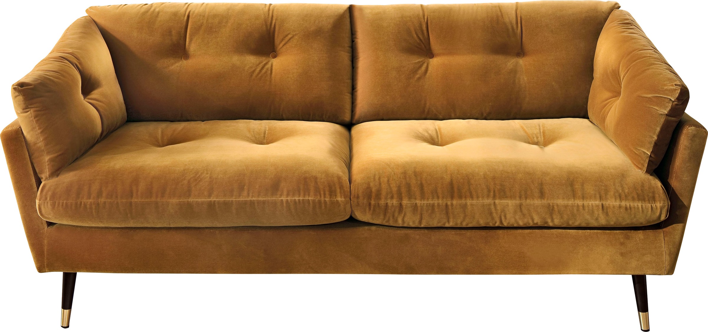 Image of Trendfabrik 2,5-Sitzer, mit Fuss in Holz-Metallkombination, frei im Raum stellbar bei Ackermann Versand Schweiz