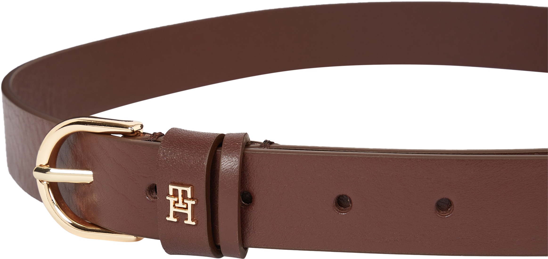 Tommy Hilfiger Ledergürtel »ESSENTIAL EFFORTLESS 2.5«, Logoemblem, weiche Haptik, ovale Einfachdornschliesse