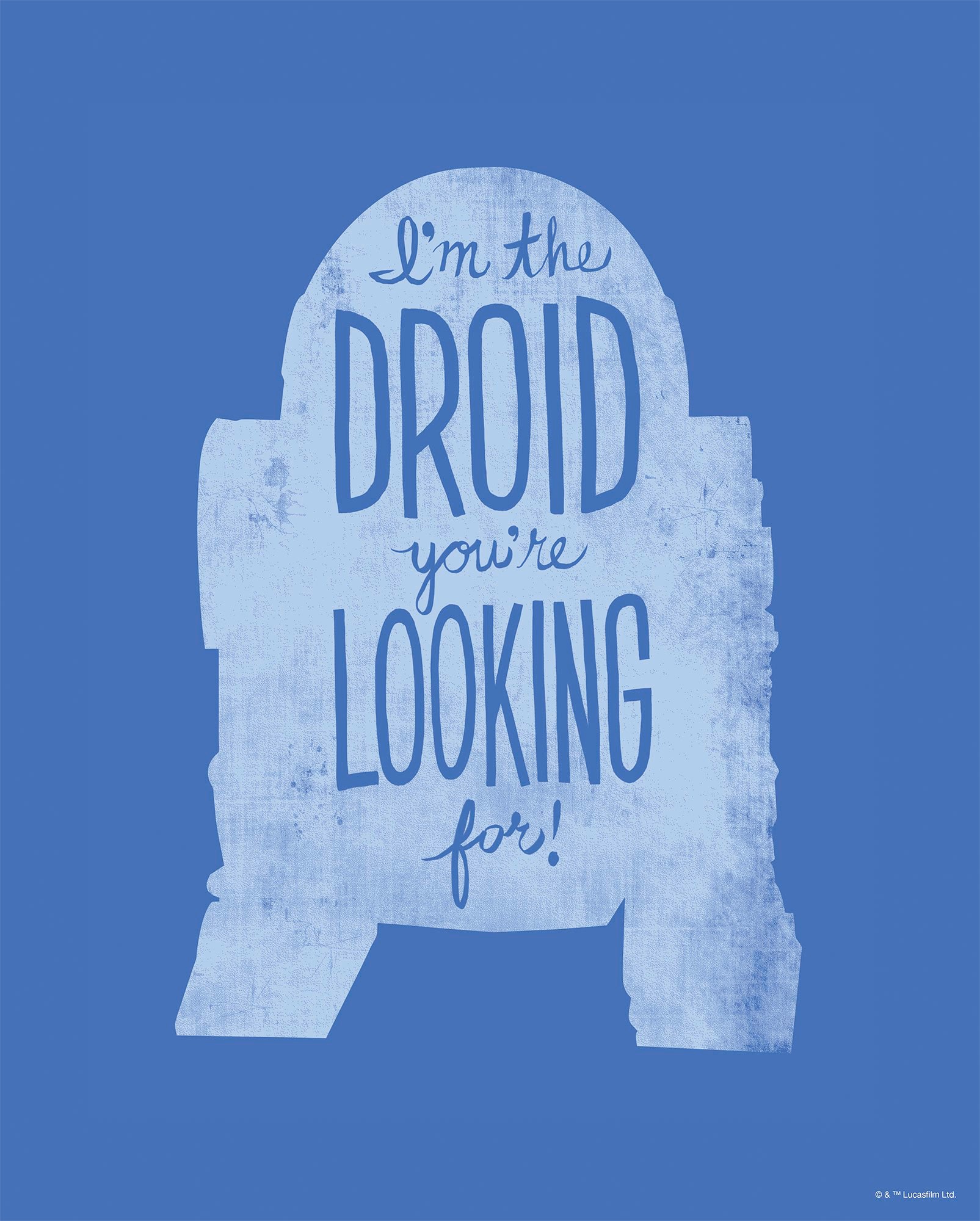 Image of Komar Wandbild »Star Wars Silhouette Quotes R2D2« bei Ackermann Versand Schweiz