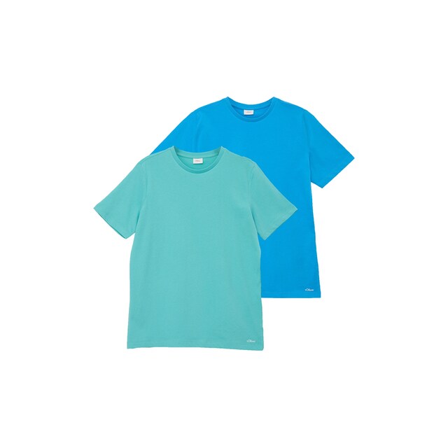 Modische s.Oliver Junior T-Shirt, (2 tlg.), für Jungs ohne  Mindestbestellwert kaufen