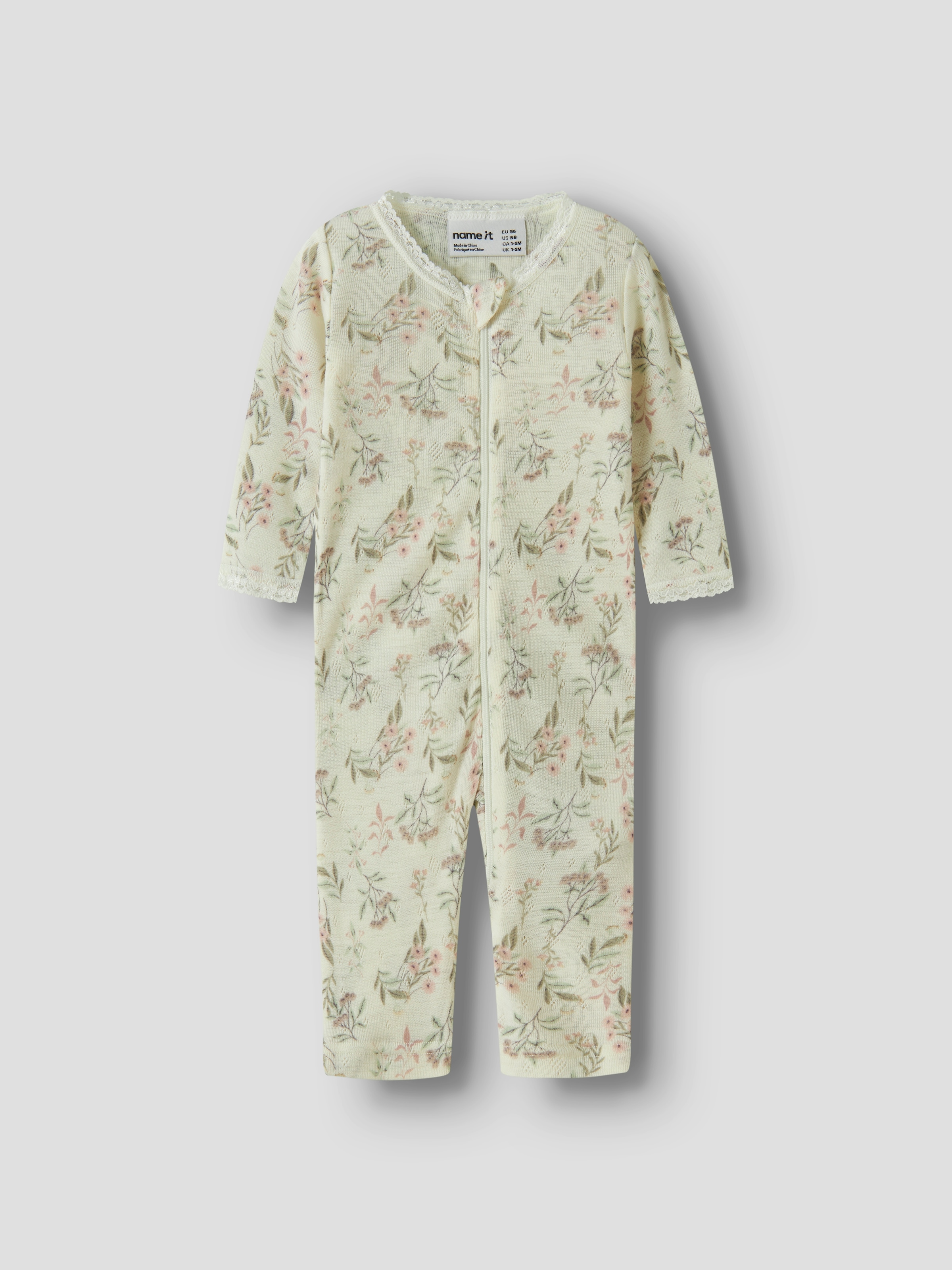 Name It Pyjama »NBFWANG WOOL NEEDLE NIGHTSUIT NOOS« en pure laine mérinos