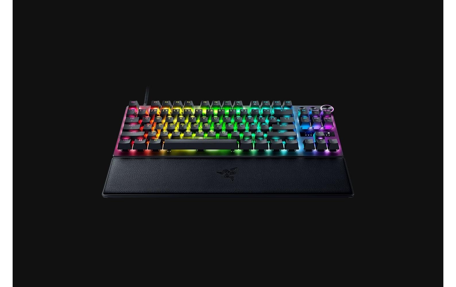 RAZER Gaming-Tastatur »Huntsman V3 Pro Tenkeyless DE Layout«, (Handgelenkauflage-Multimedia-Tasten)