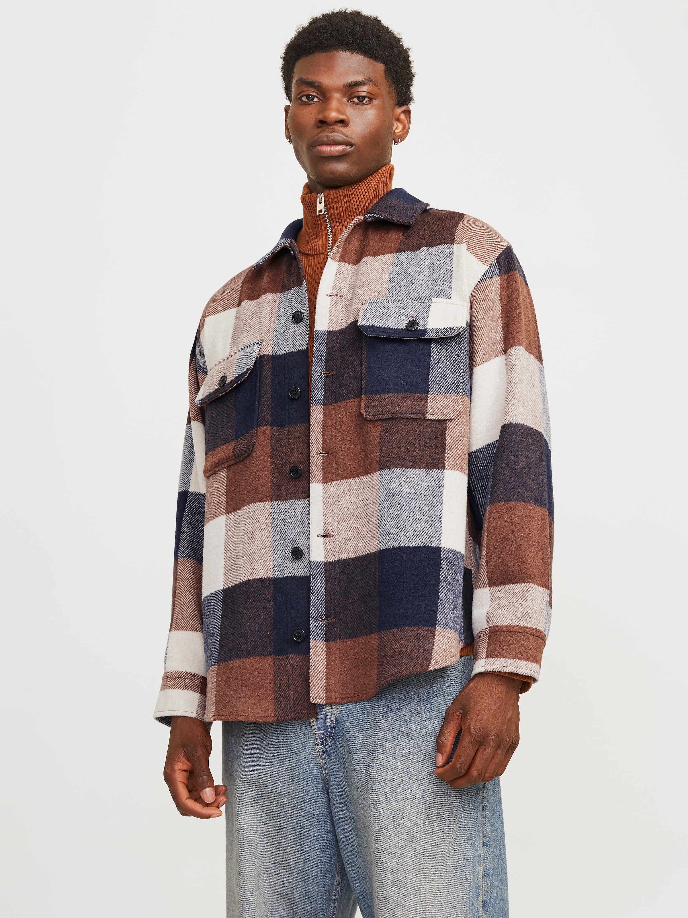 Langarmhemd »JJEBRADLEY OLLIE OVERSHIRT LS NOOS«