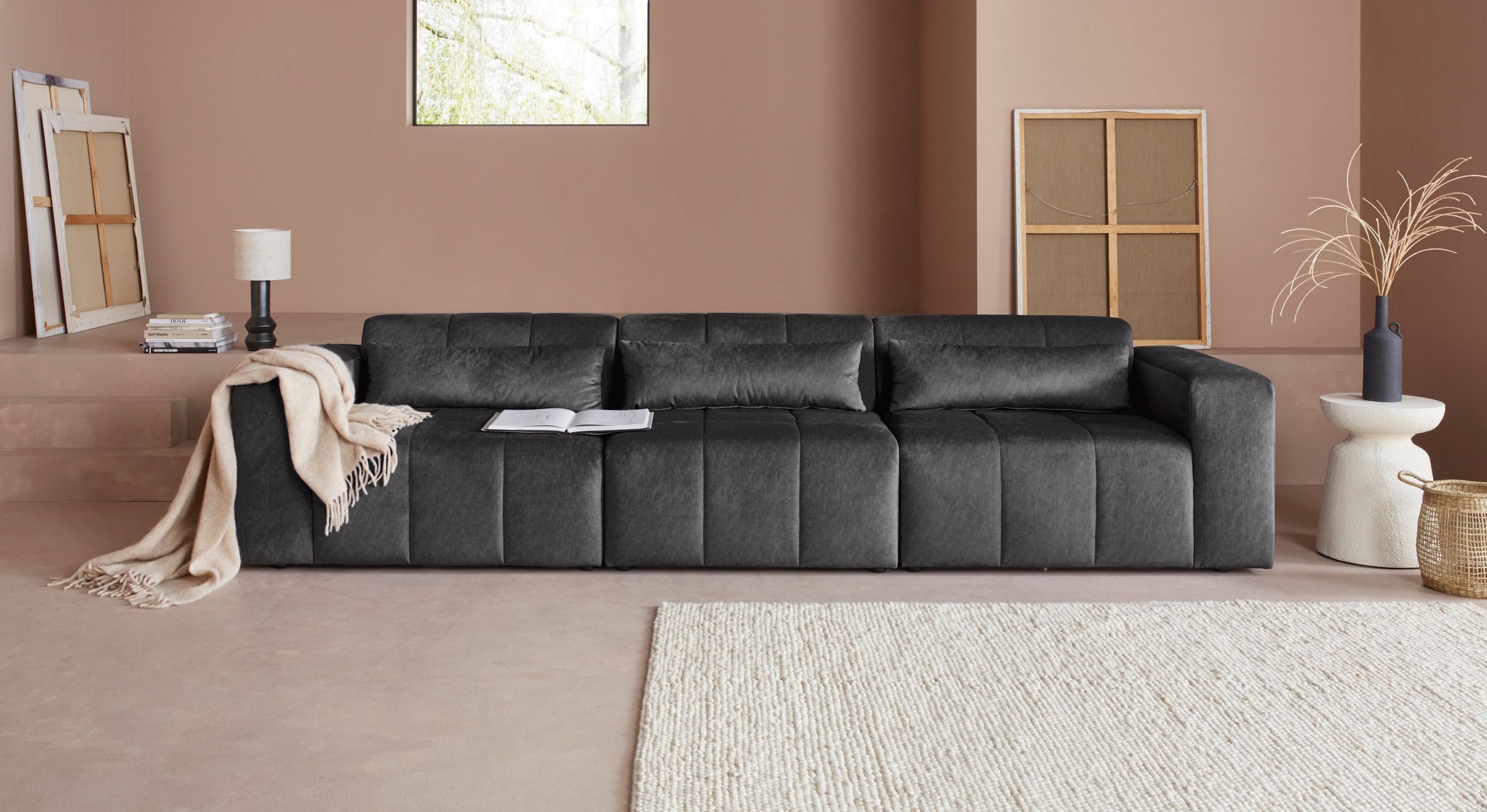 LeGer Home by Lena Gercke Ecksofa »Maileen L-Form«, Modulsofa, bestehend aus 4 Modulen, Farben mixbar